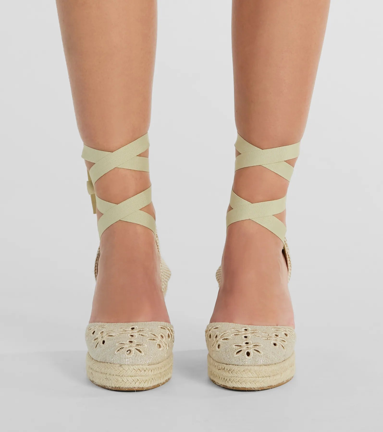 Ultimate Summer Chic: Flower-Detail Espadrille Wedges