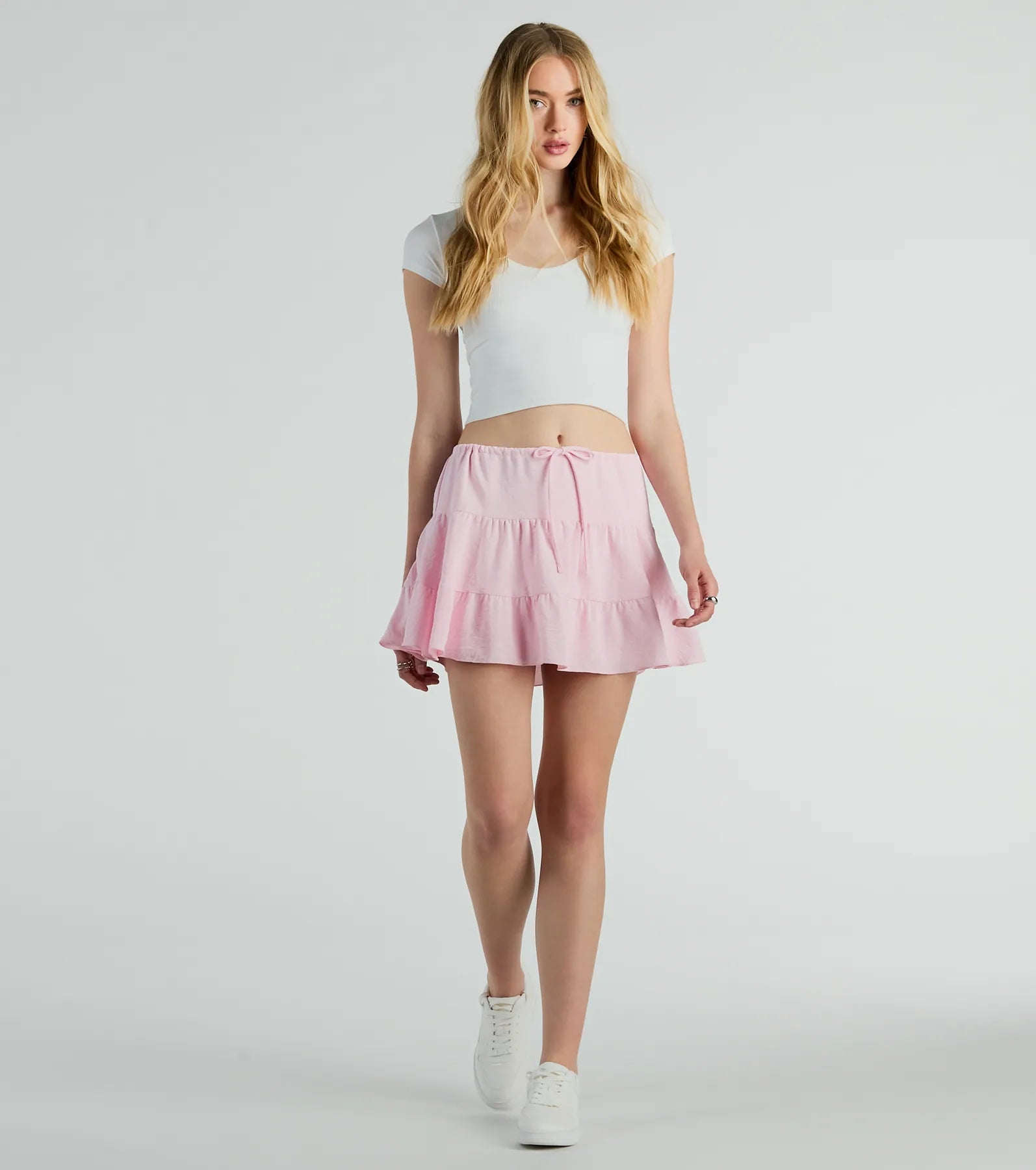 Ultimate Playful Distraction Low Rise Ruffled Mini Skirt