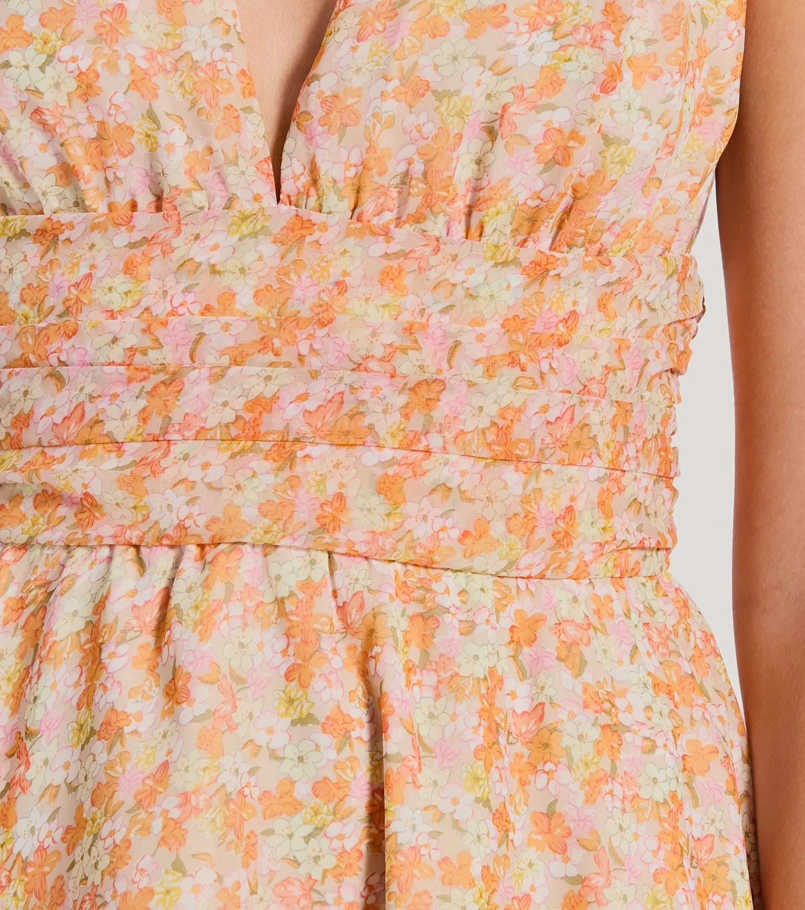 Ultimate Floral Chiffon Skater Dress - Sunny Style Edition