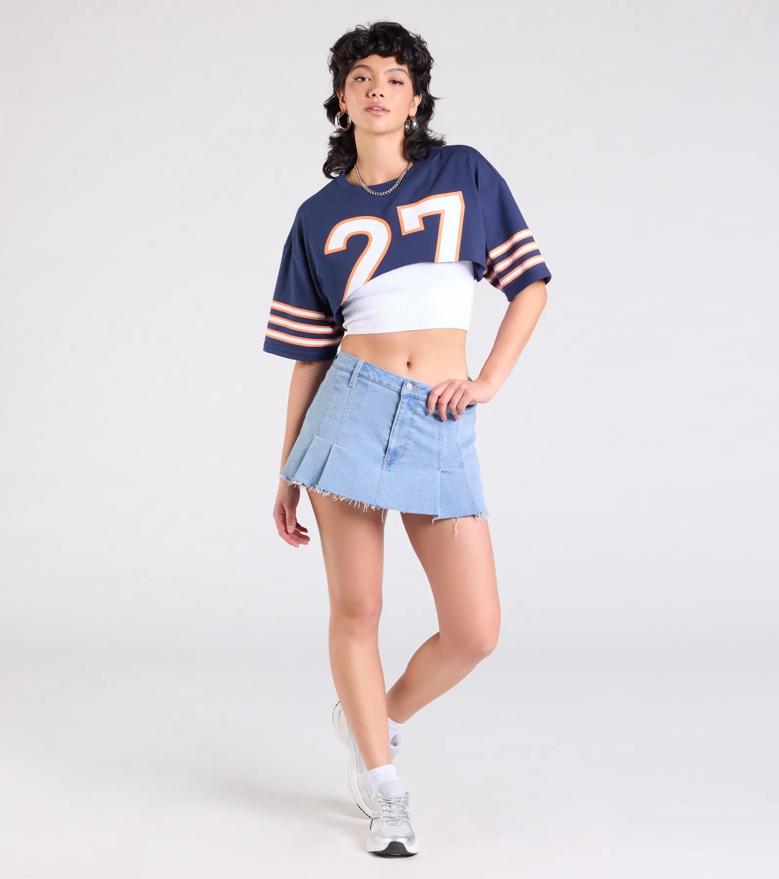 Ultimate Varsity Graphic Crop Tee - Go Team Edition