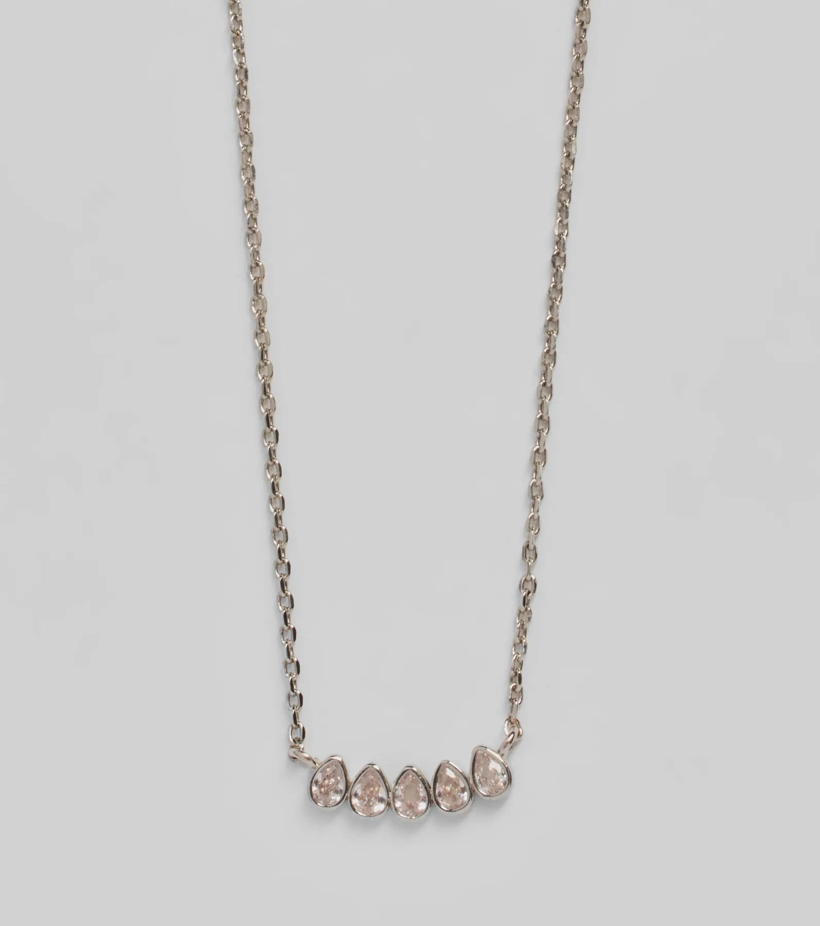 Ultimate Elegance Teardrop Cubic Zirconia Necklace