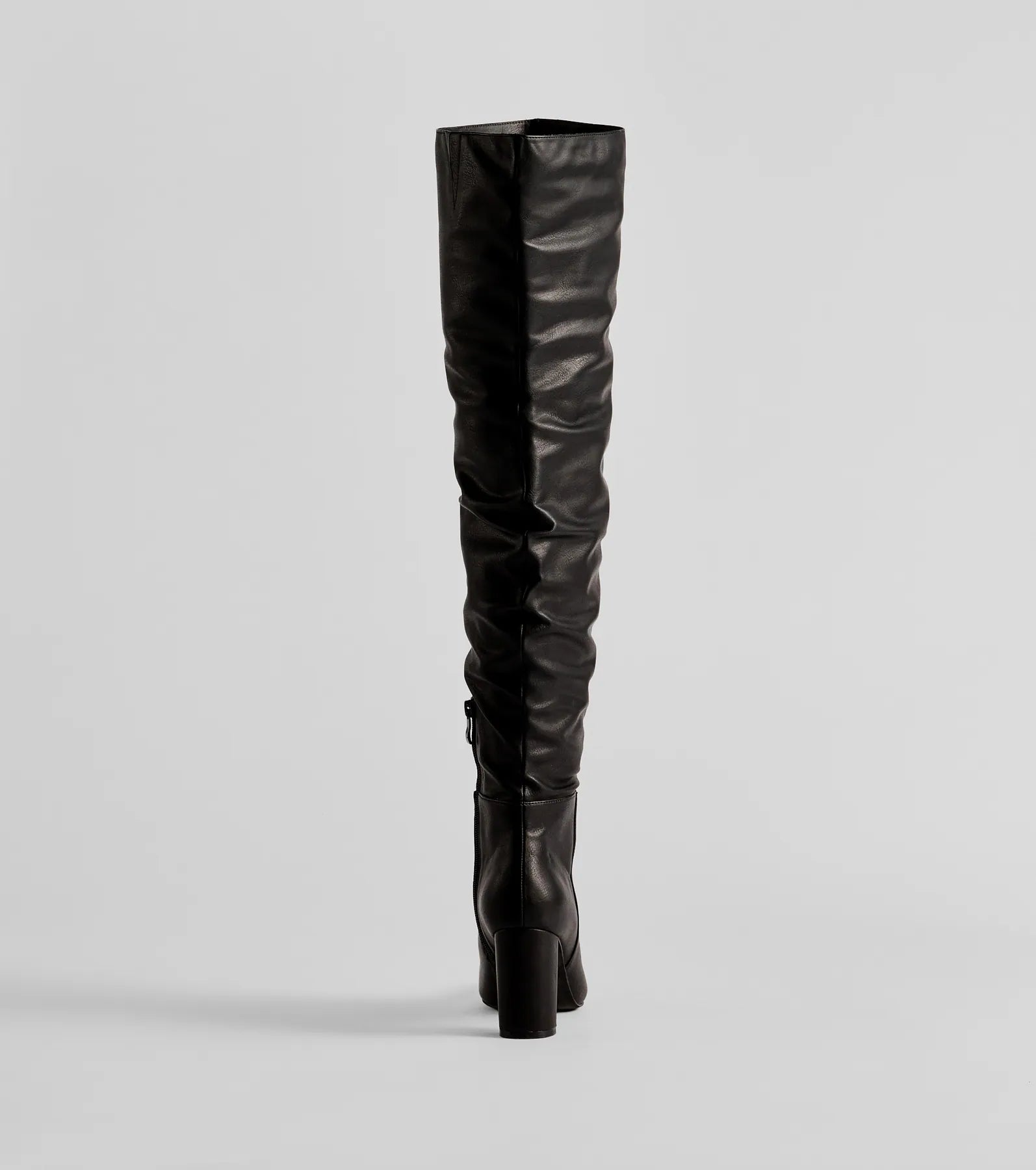 Ultimate Strut Faux Leather Over-The-Knee Boots - Trendy & Comfortable