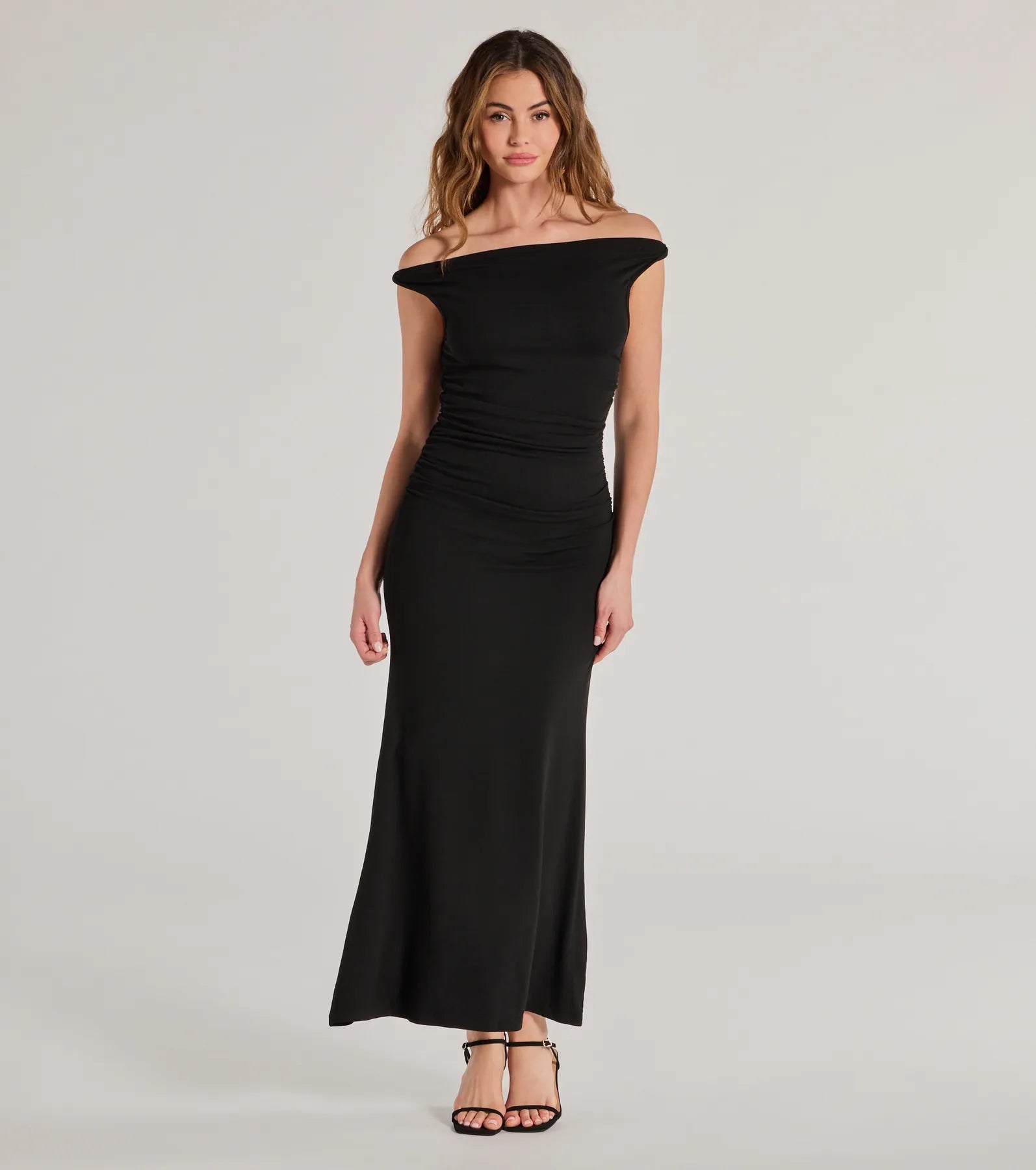 Ultimate Casual Chic Ruched Ribbed Knit Maxi Dress - Upgrade Your Style