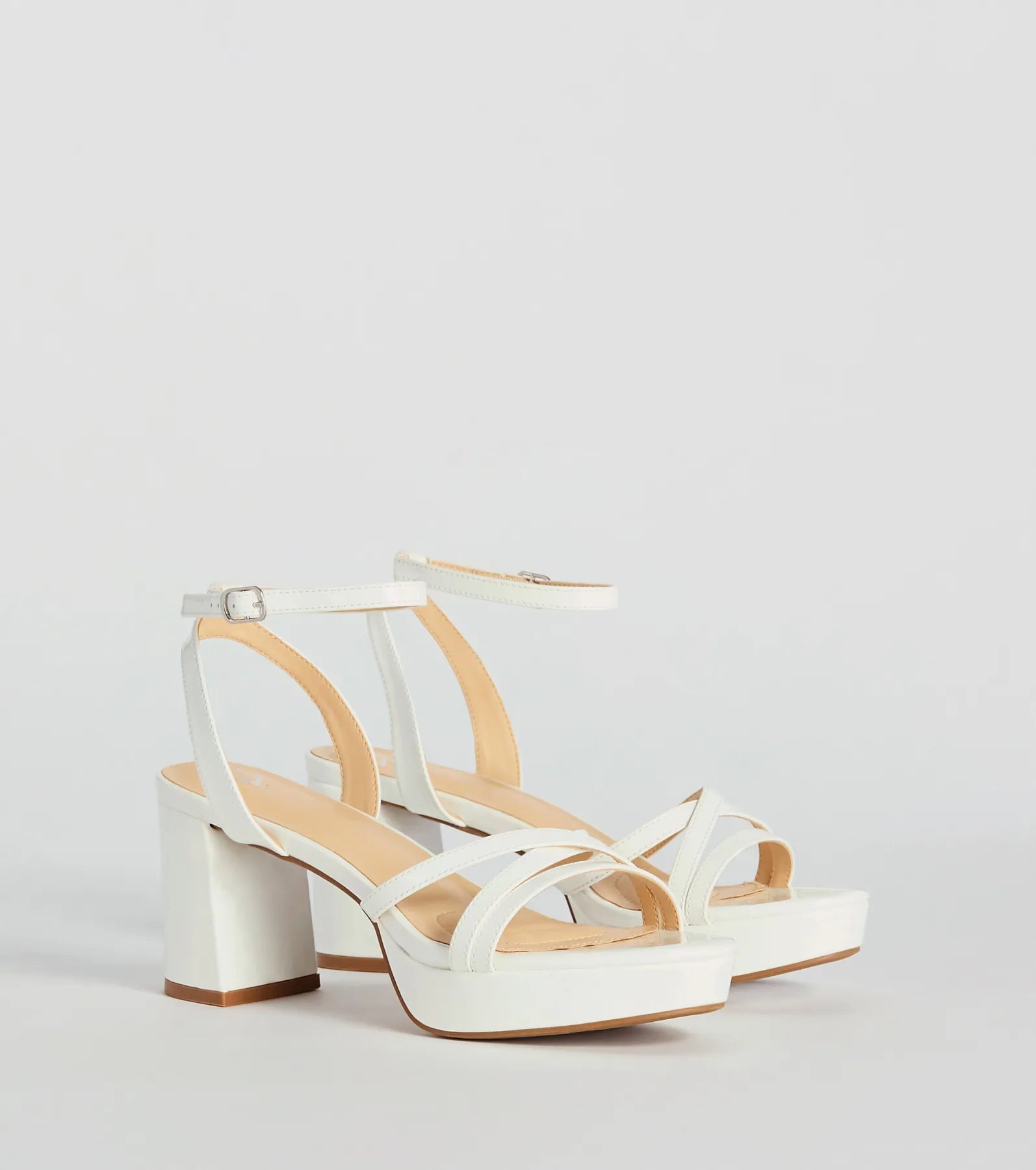 Ultimate Flirty Sophistication Strappy Heels - Platform Block Heels for Every Occasion