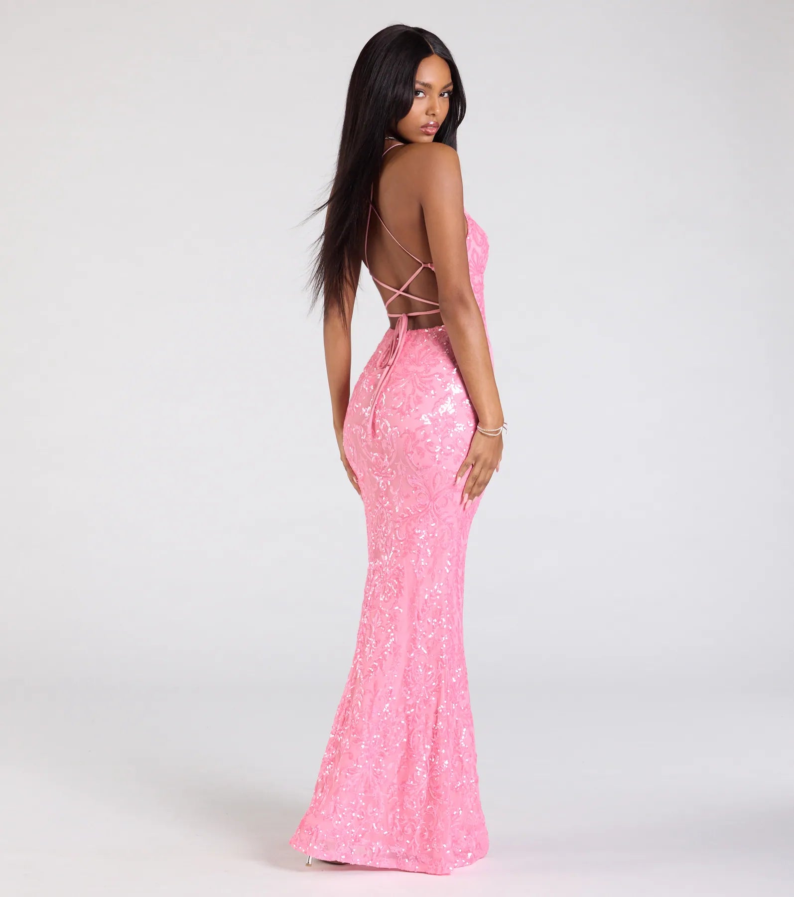 Ultimate Lora Sequin Mermaid Gown - Elegance Redefined