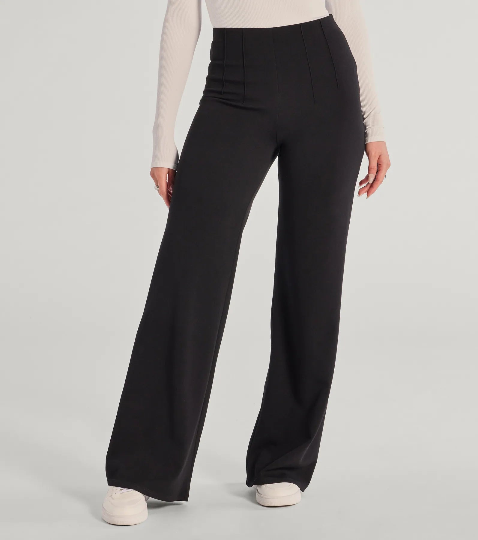 Ultimate Nine To Five Straight-Leg Crepe Trouser Pants