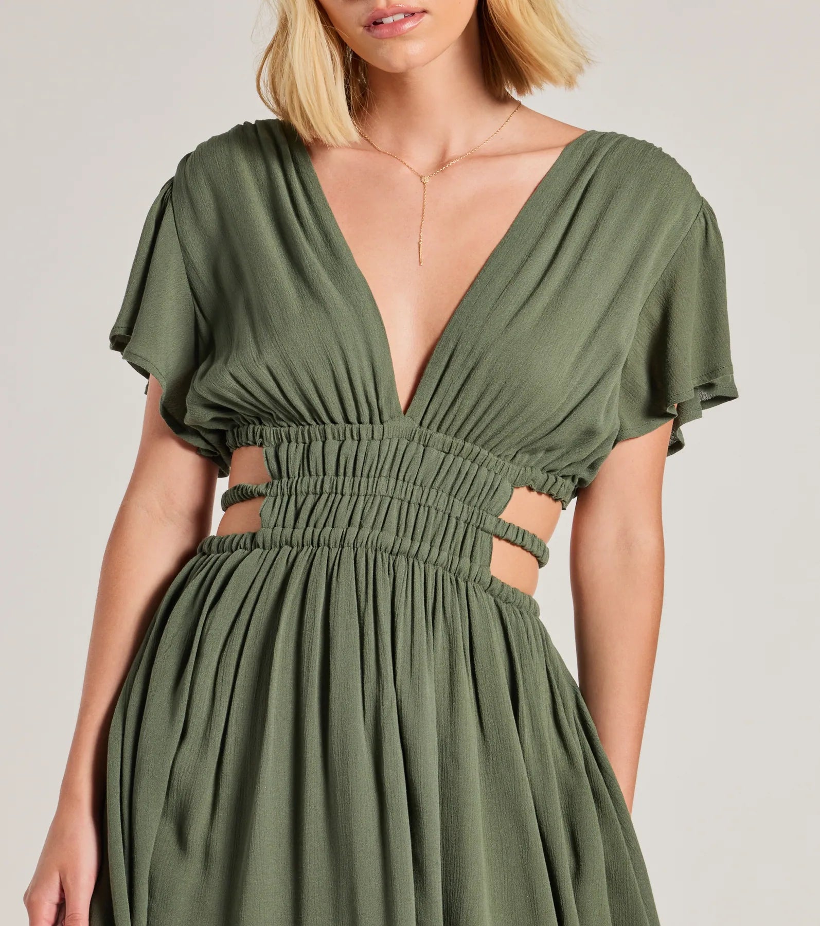 Ultimate Allure V-Neck Cutout Skater Dress