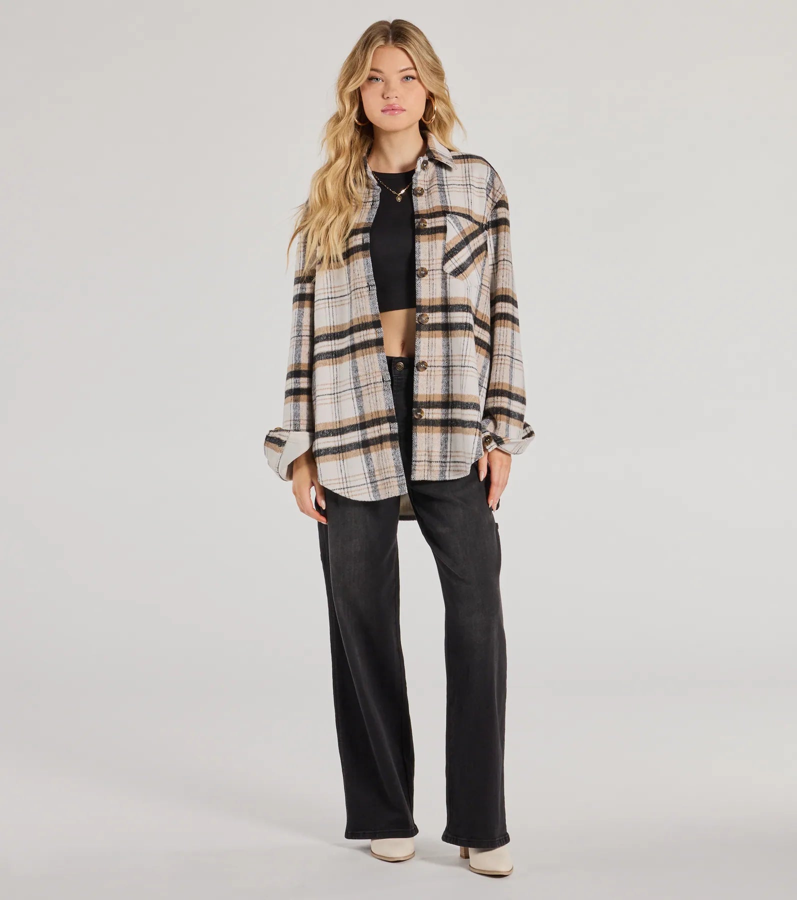 Premium Cozy Layer Plaid Shacket - Ultimate Comfort & Style