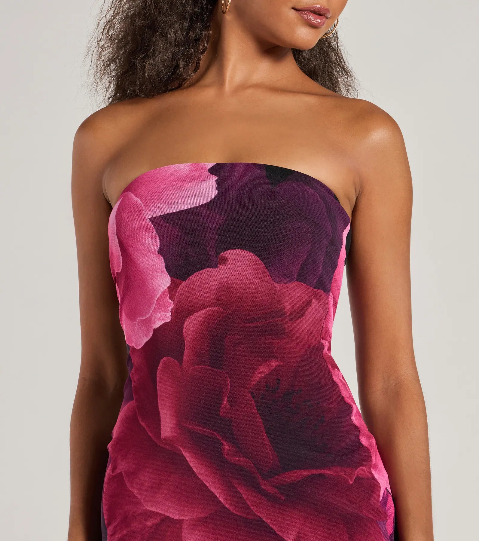 Ultimate Grandeur Blooms Strapless Maxi Dress