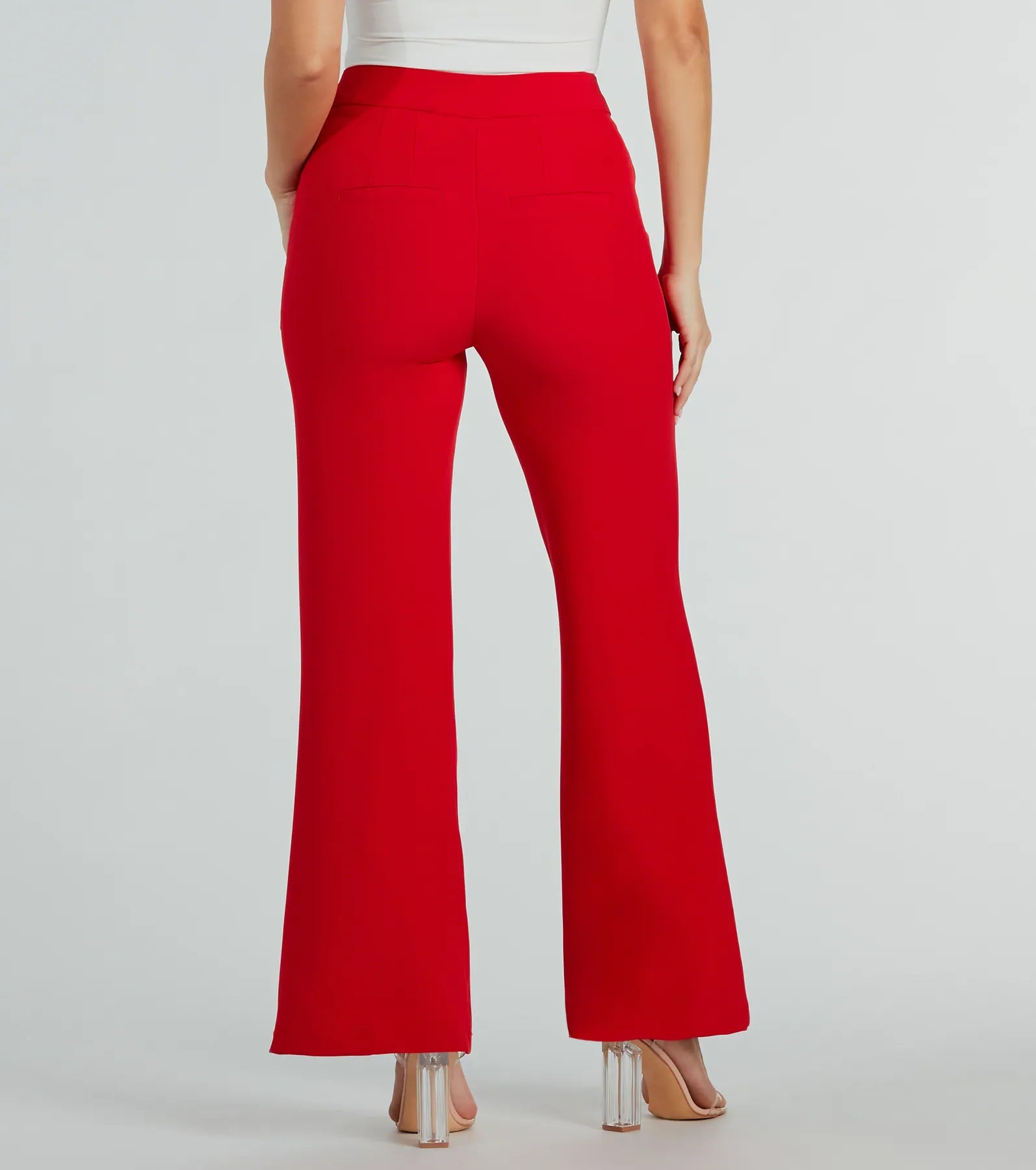 Ultimate Chic High Waist Straight-Leg Office Pants