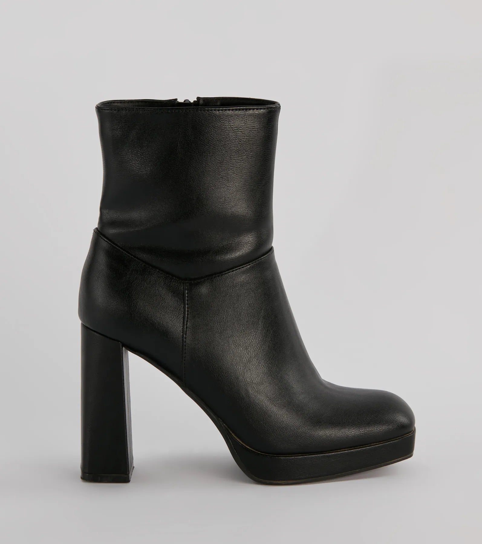 Ultimate Style Faux Leather Platform Boots - Amp Up Your Look