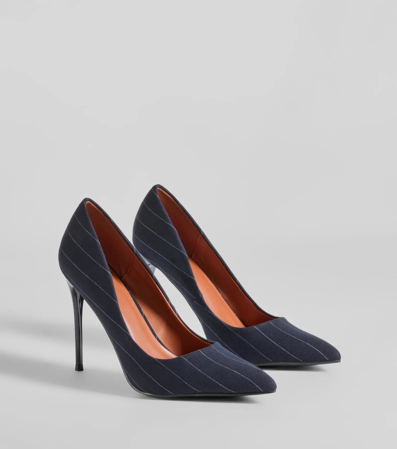 Ultimate Chic Pinstriped Stiletto Pumps - Premium Style & Comfort