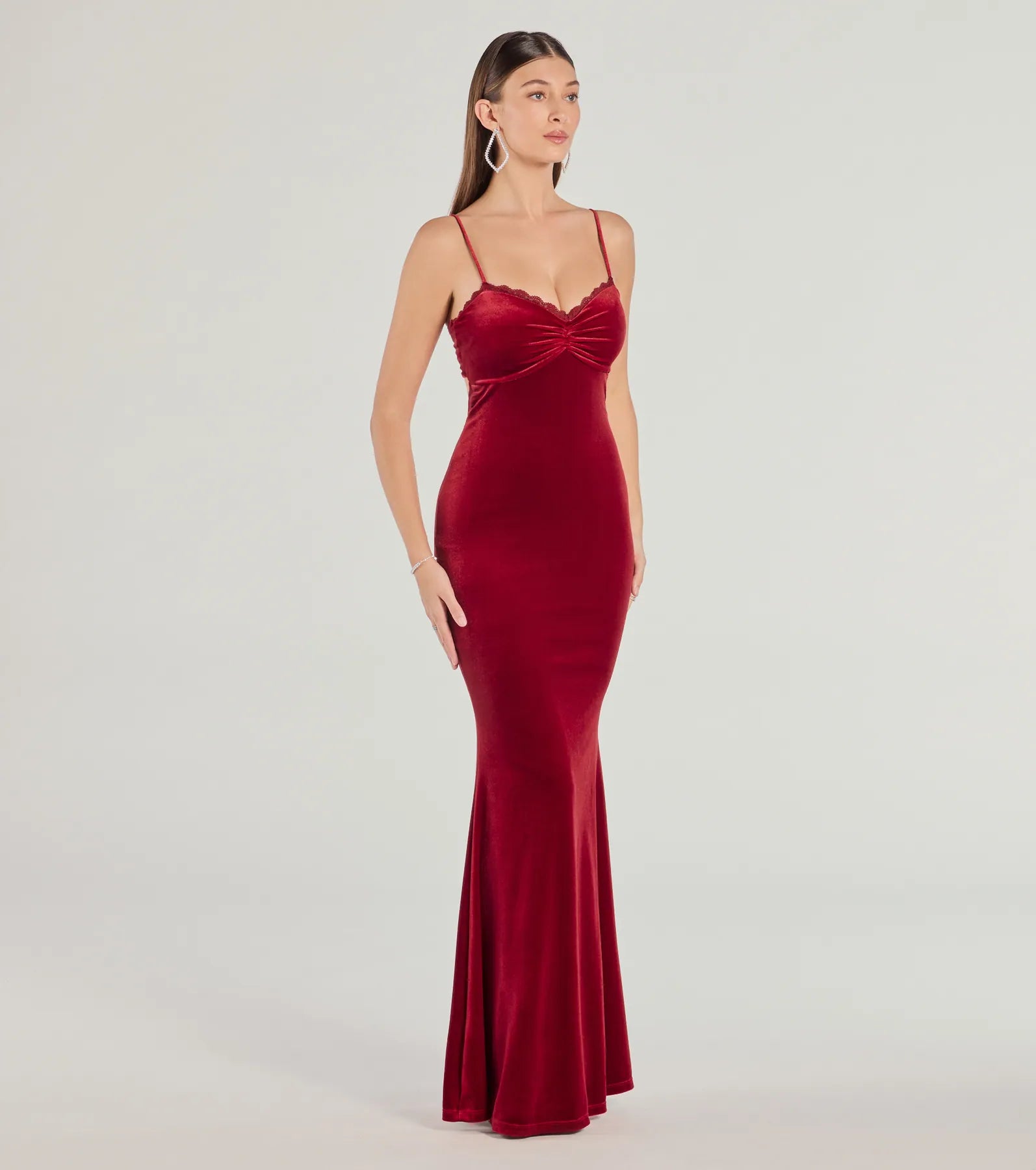 Premium Katie Open Back Mermaid Velvet Formal Dress - Ultimate Elegance