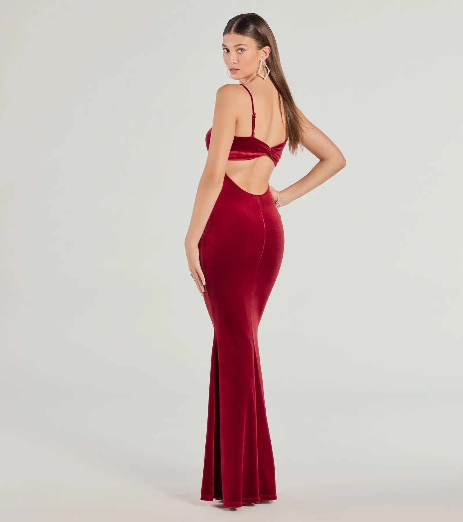 Premium Katie Open Back Mermaid Velvet Formal Dress - Ultimate Elegance