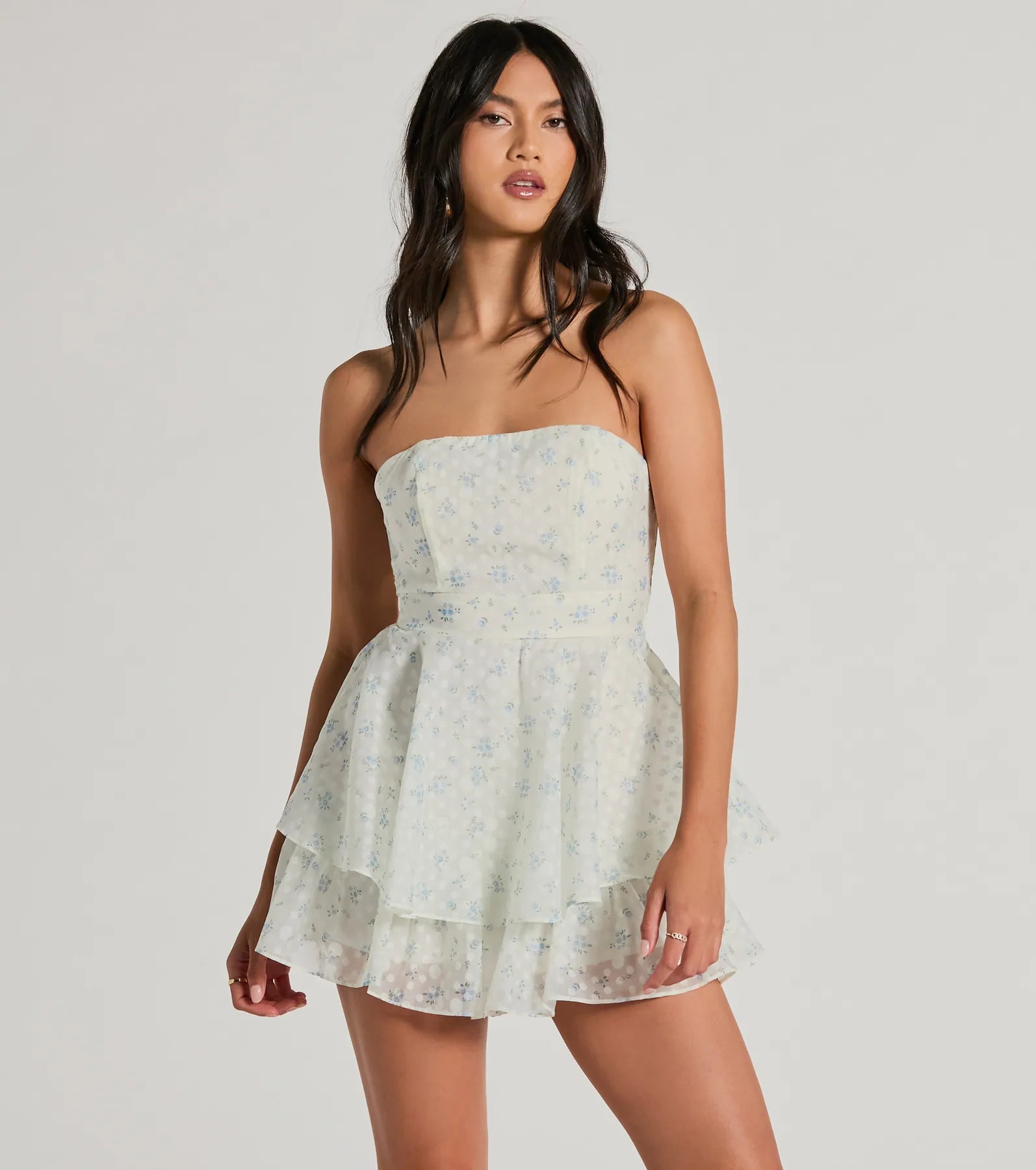 Ultimate Romantic Floral Chiffon Romper for Summer Nights