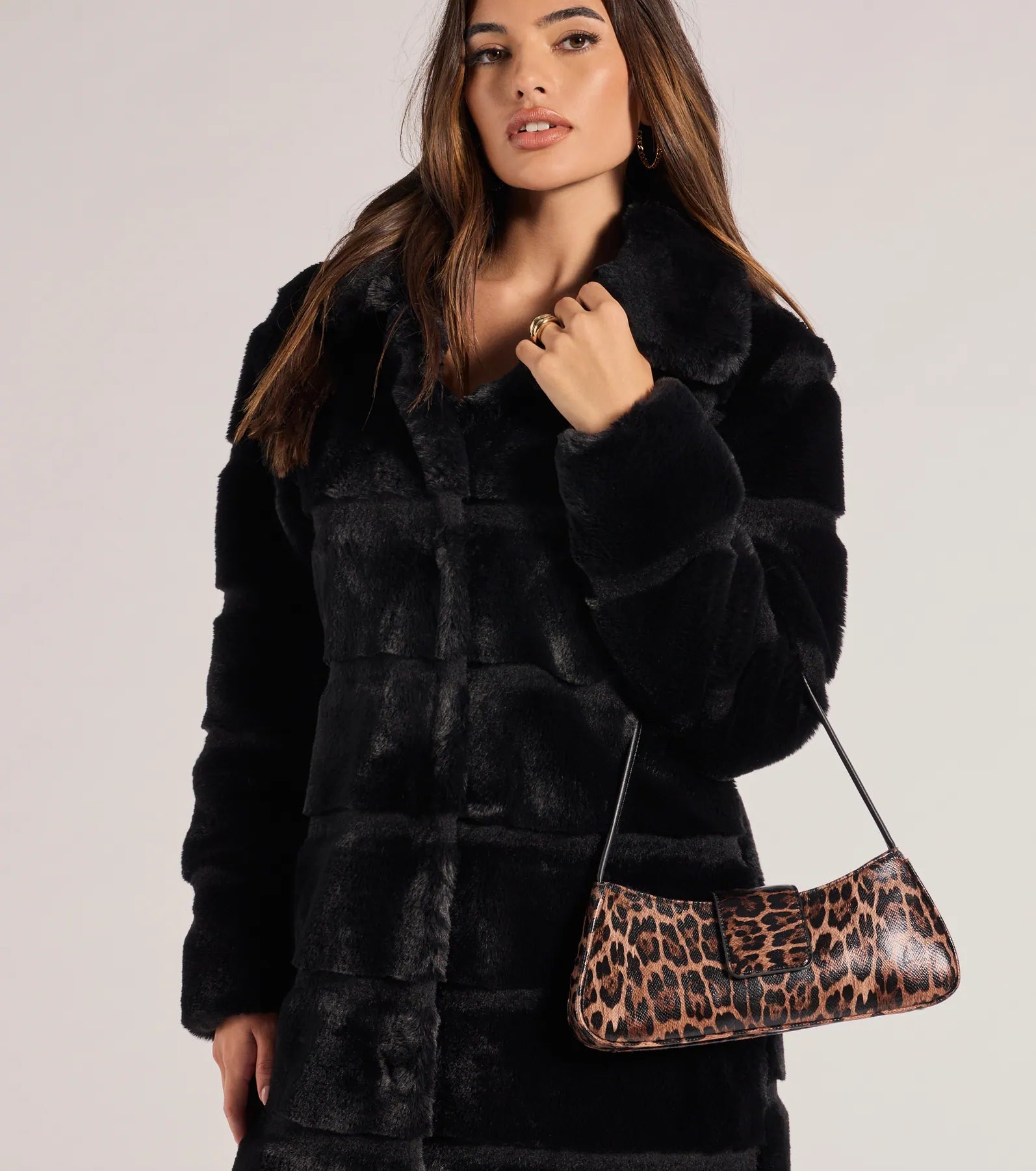 Ultimate Wild Cutie Leopard Faux Leather Shoulder Bag