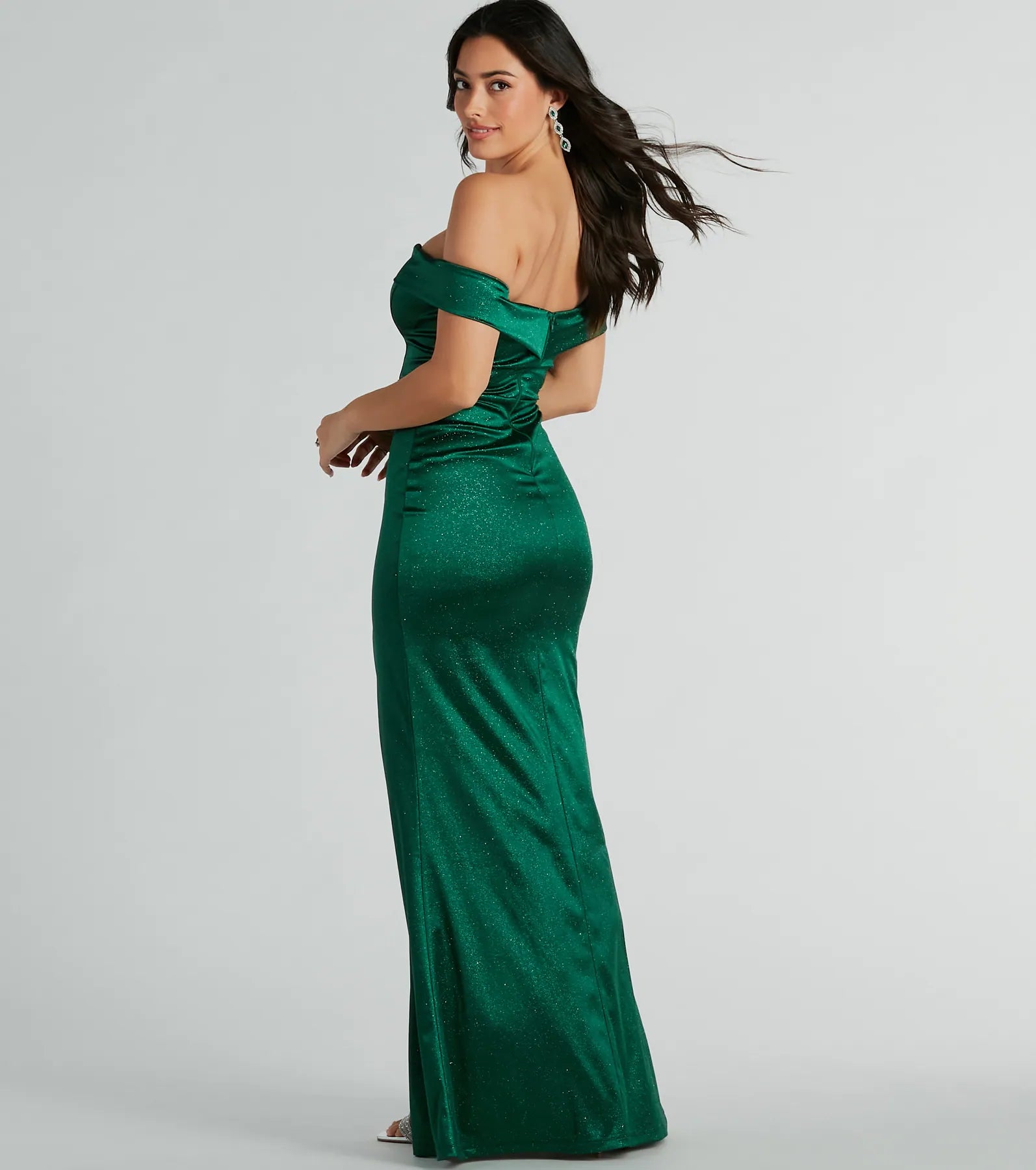 Ultimate Glamour: Eileen Mermaid Glitter Satin Evening Gown