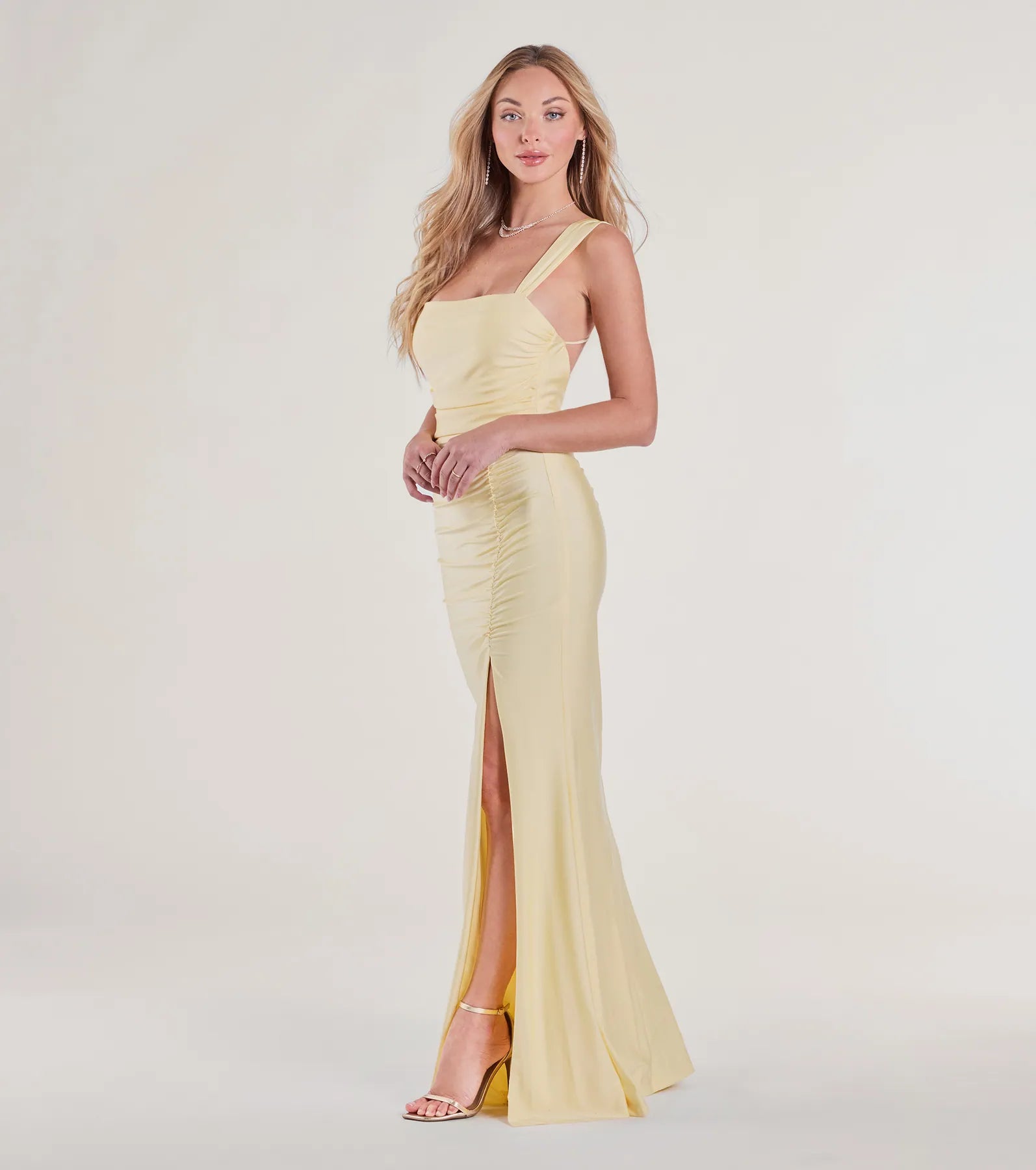 Ultimate Irene Open Back Formal Dress - Premium Column Silhouette