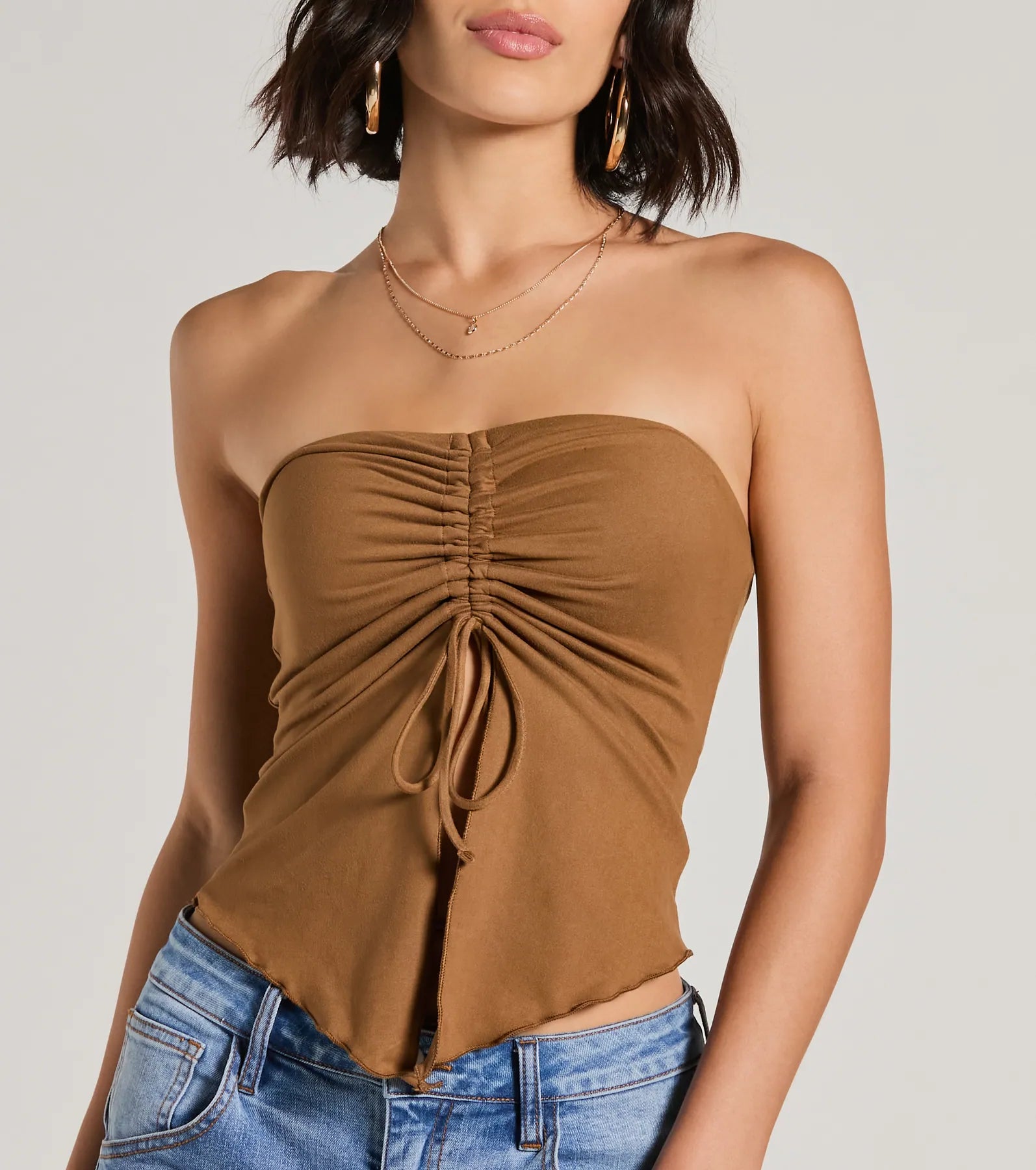 Ultimate Strapless Sweetheart Crop Top - Hit The City