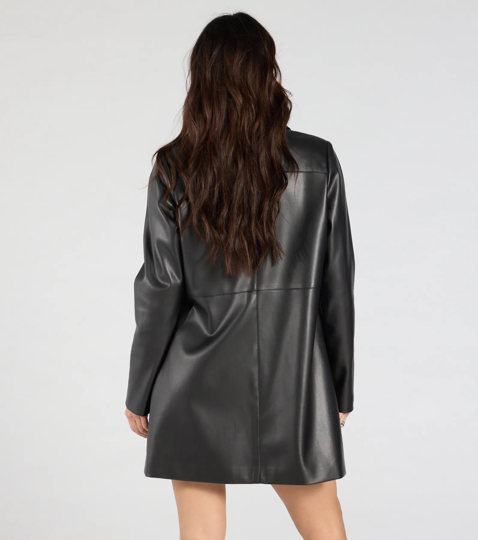 Premium Faux Leather Oversized Blazer - Ultimate Style Upgrade