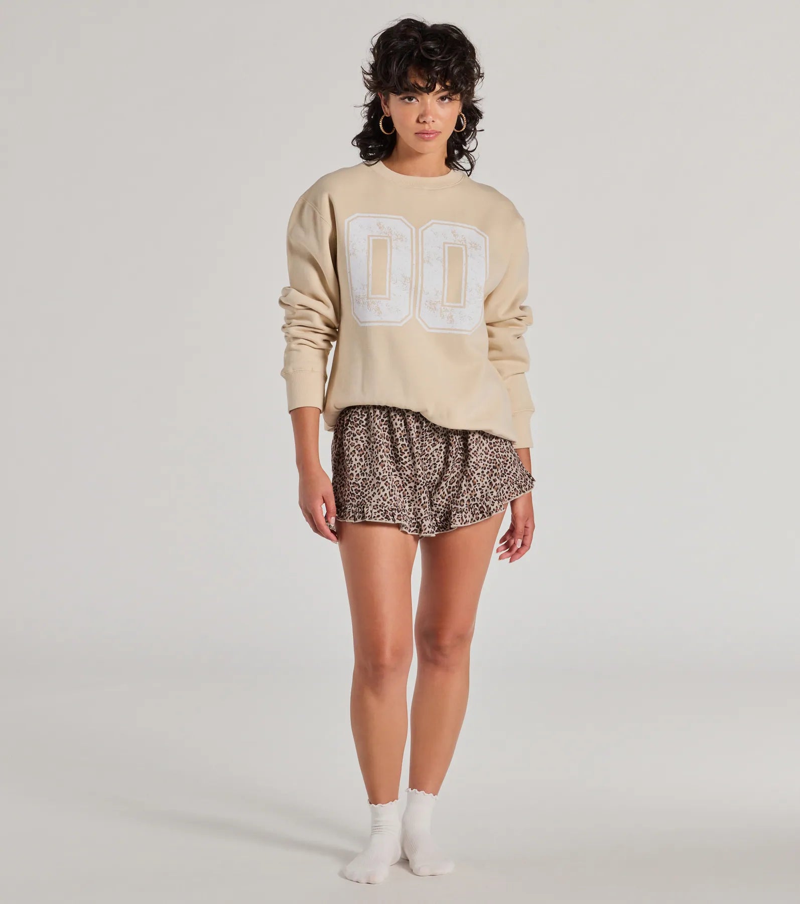 Ultimate Sporty Era Oversized Fleece Sweatshirt