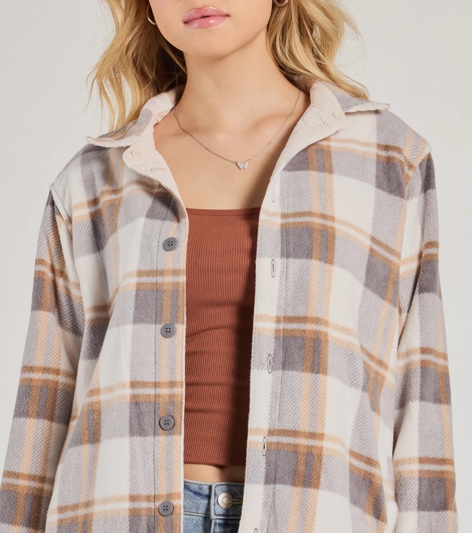 Ultimate Comfy Season Reversible Shacket - Flannel & Corduroy