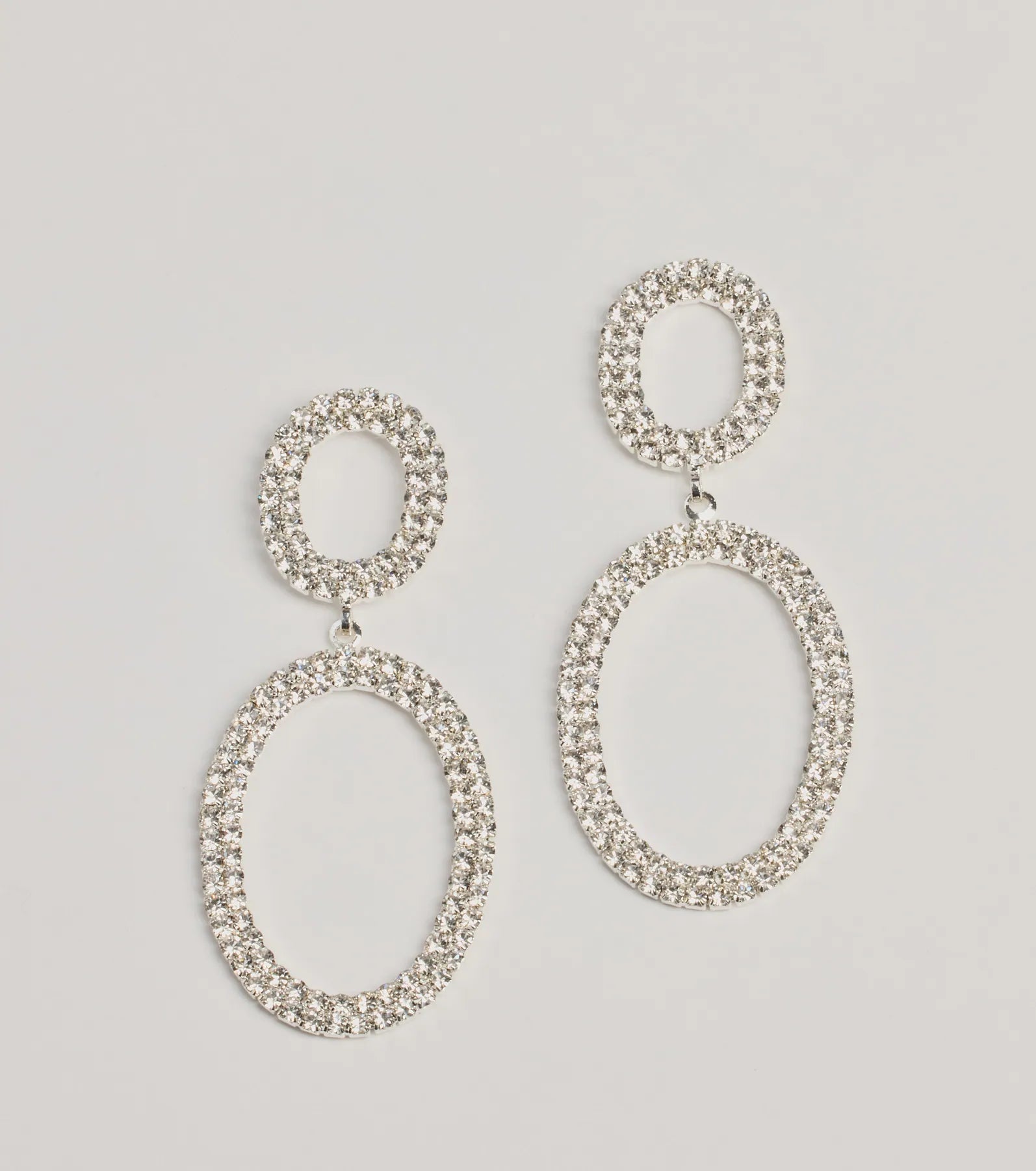 Ultimate Sparkle Rhinestone Drop Earrings - Night Out Essential