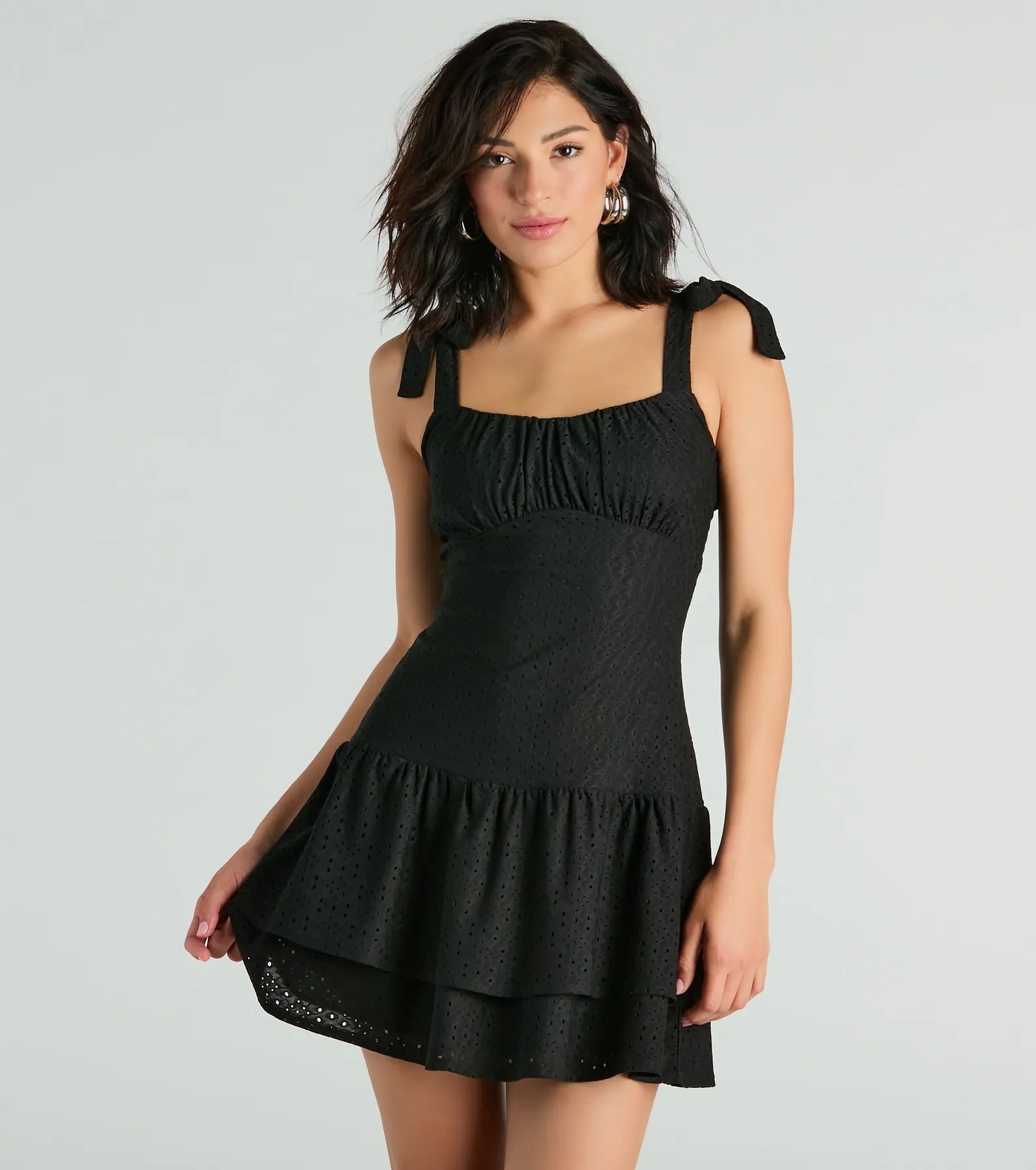 Ultimate Sweetheart Tie-Strap Fit & Flare Dress