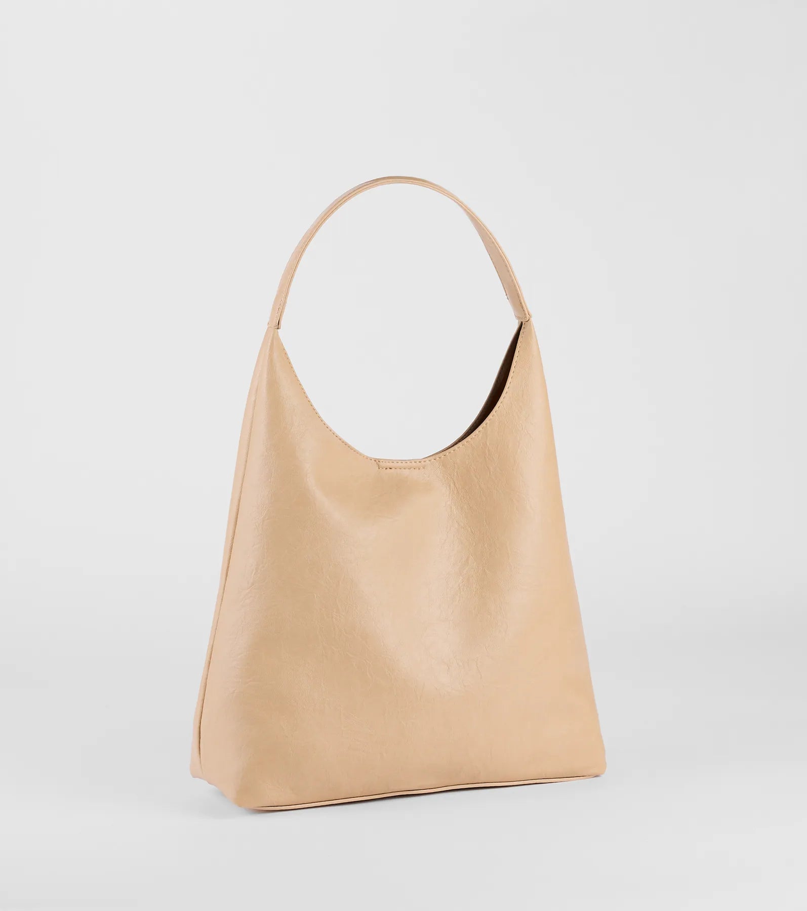 Premium Faux Leather Slouchy Tote Bag - Iconic Design