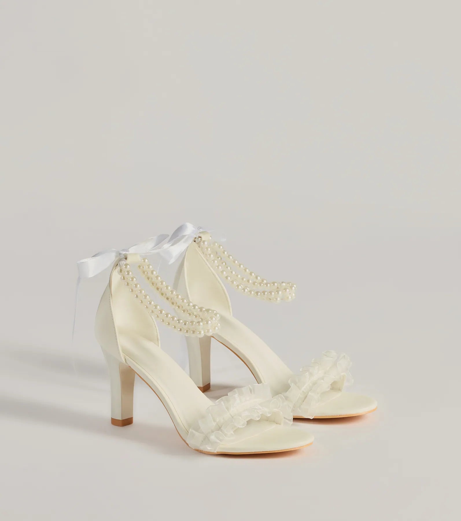 Ultimate Chic Pearl Bow Stiletto Heels - Elevate Your Style