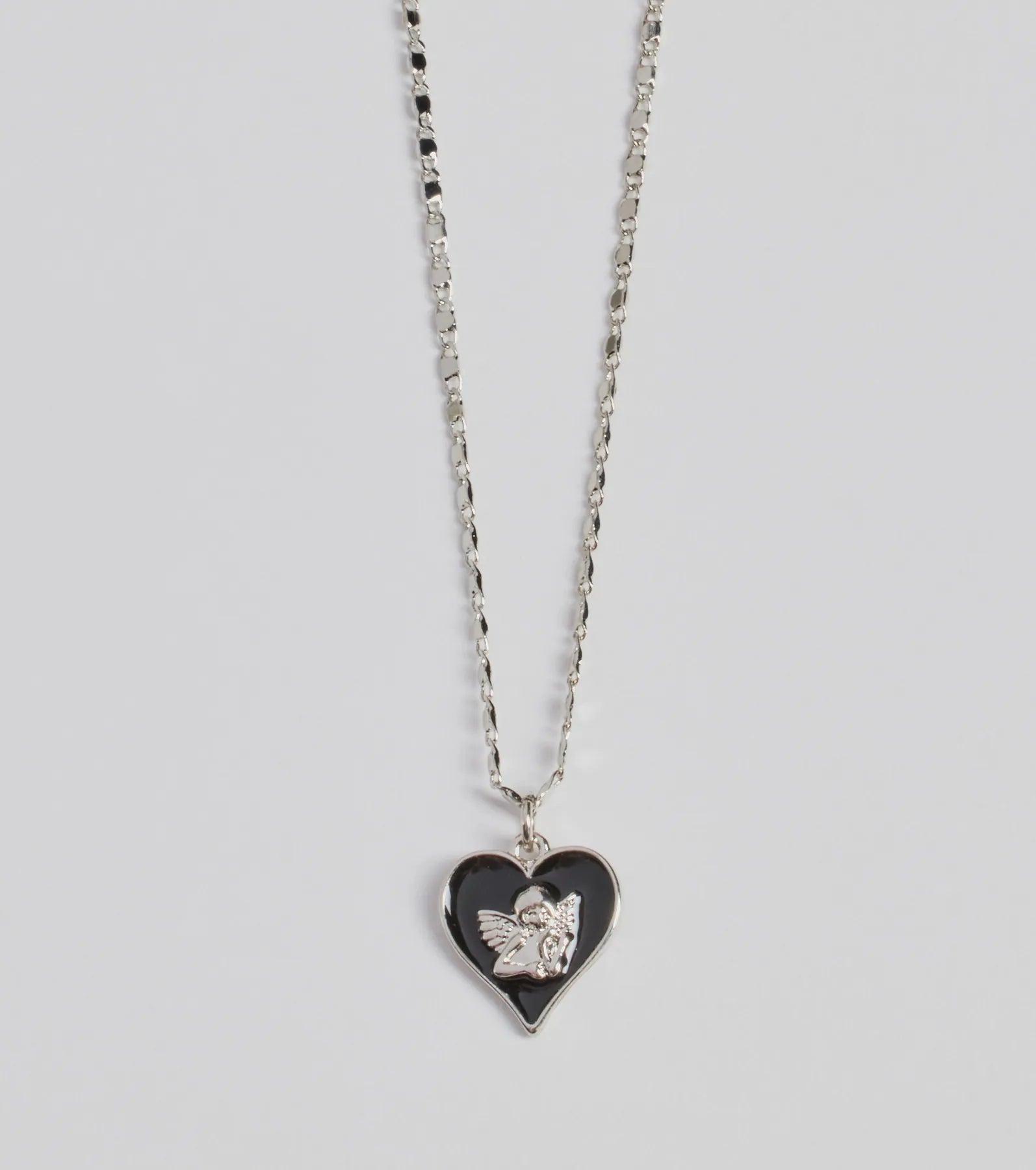 Premium Angel Heart Charm Necklace - Ultimate Style Statement