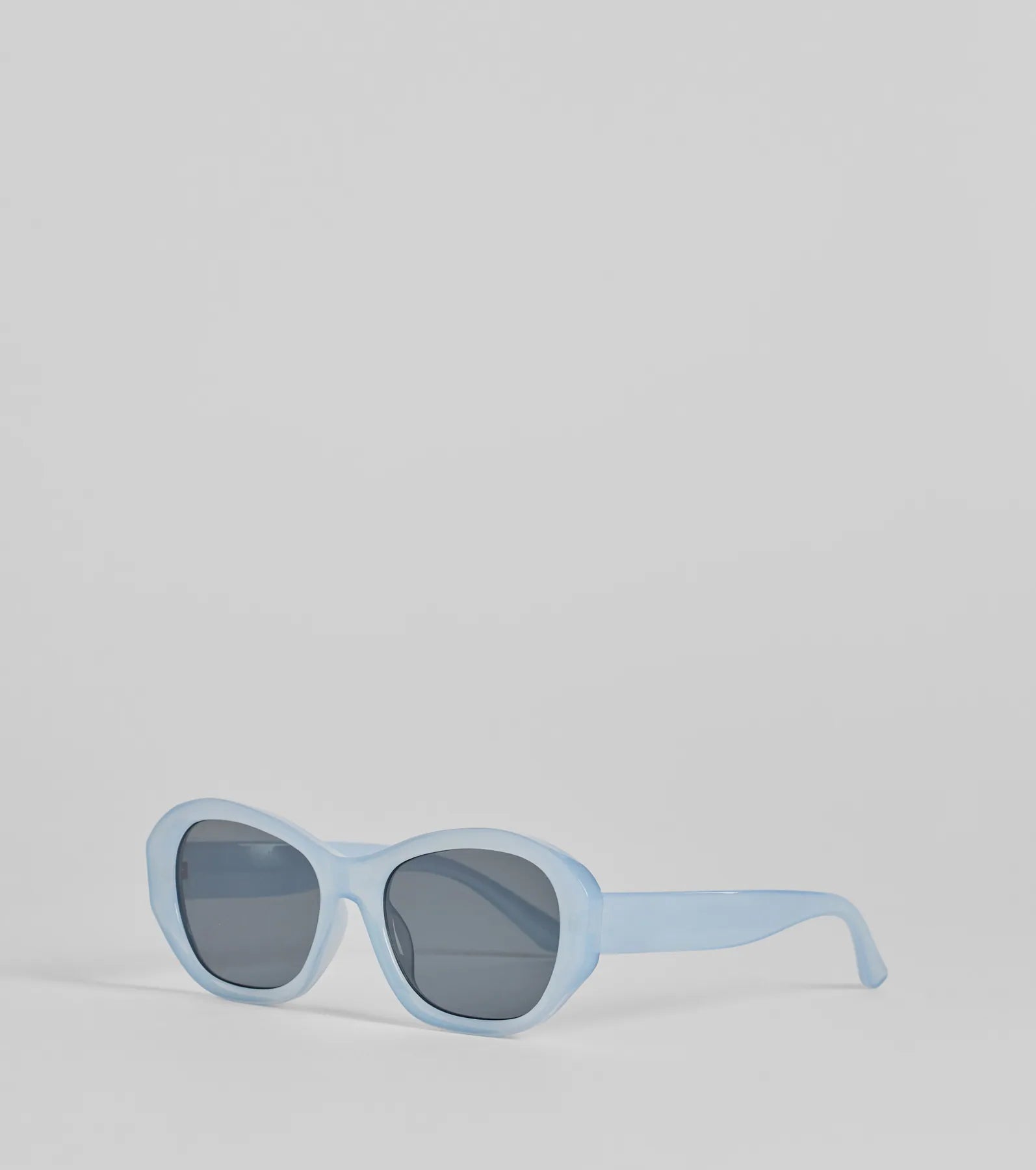 Ultimate Trendsetter Angled Oval Sunglasses