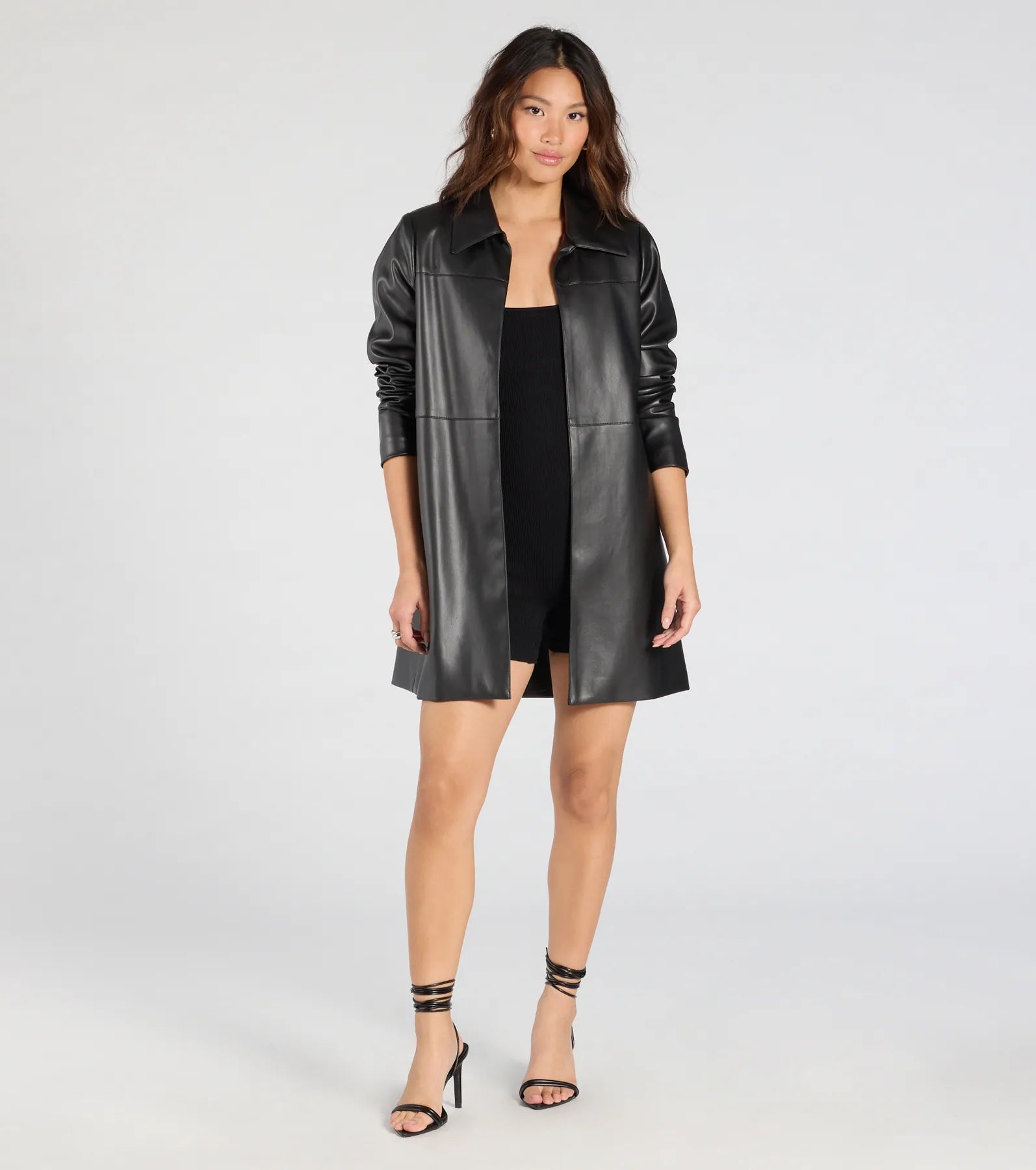 Premium Faux Leather Oversized Blazer - Ultimate Style Upgrade