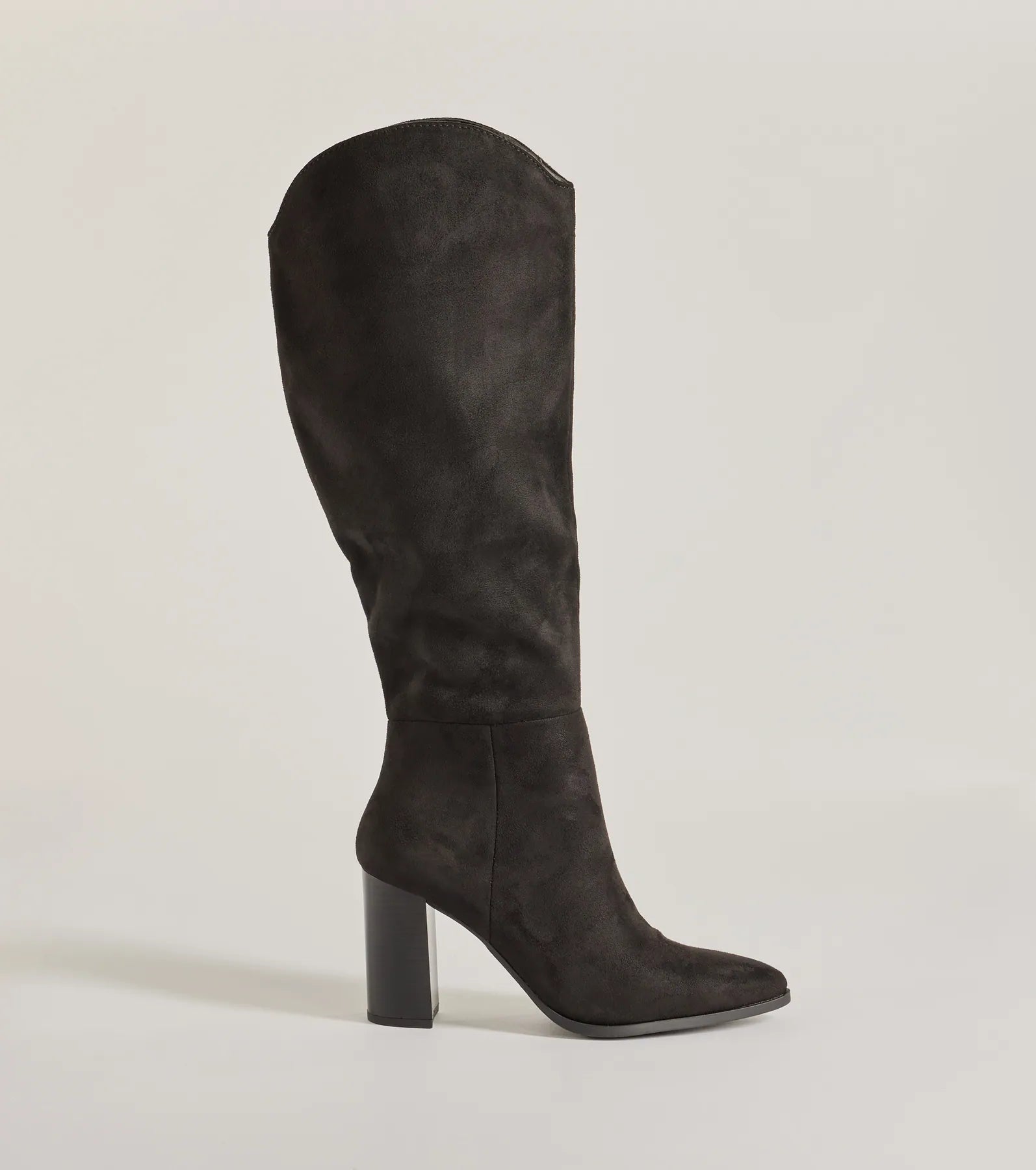 Premium Faux Suede Knee-High Boots - Ultimate Style Statement