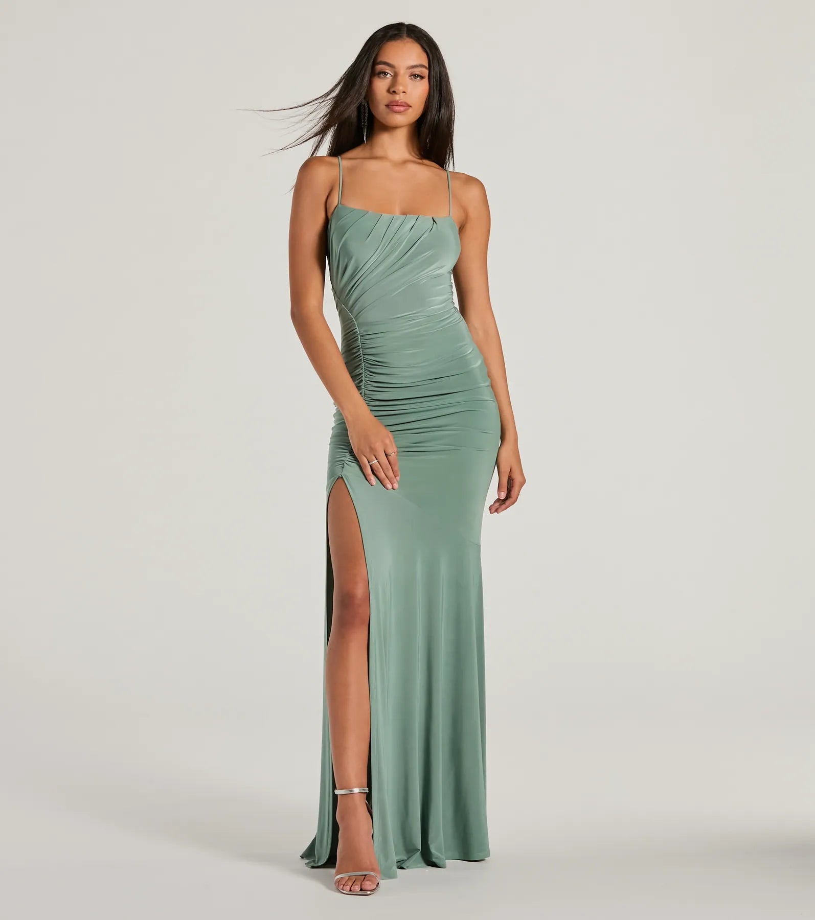 Candace Premium Lace-Up Mermaid Evening Gown