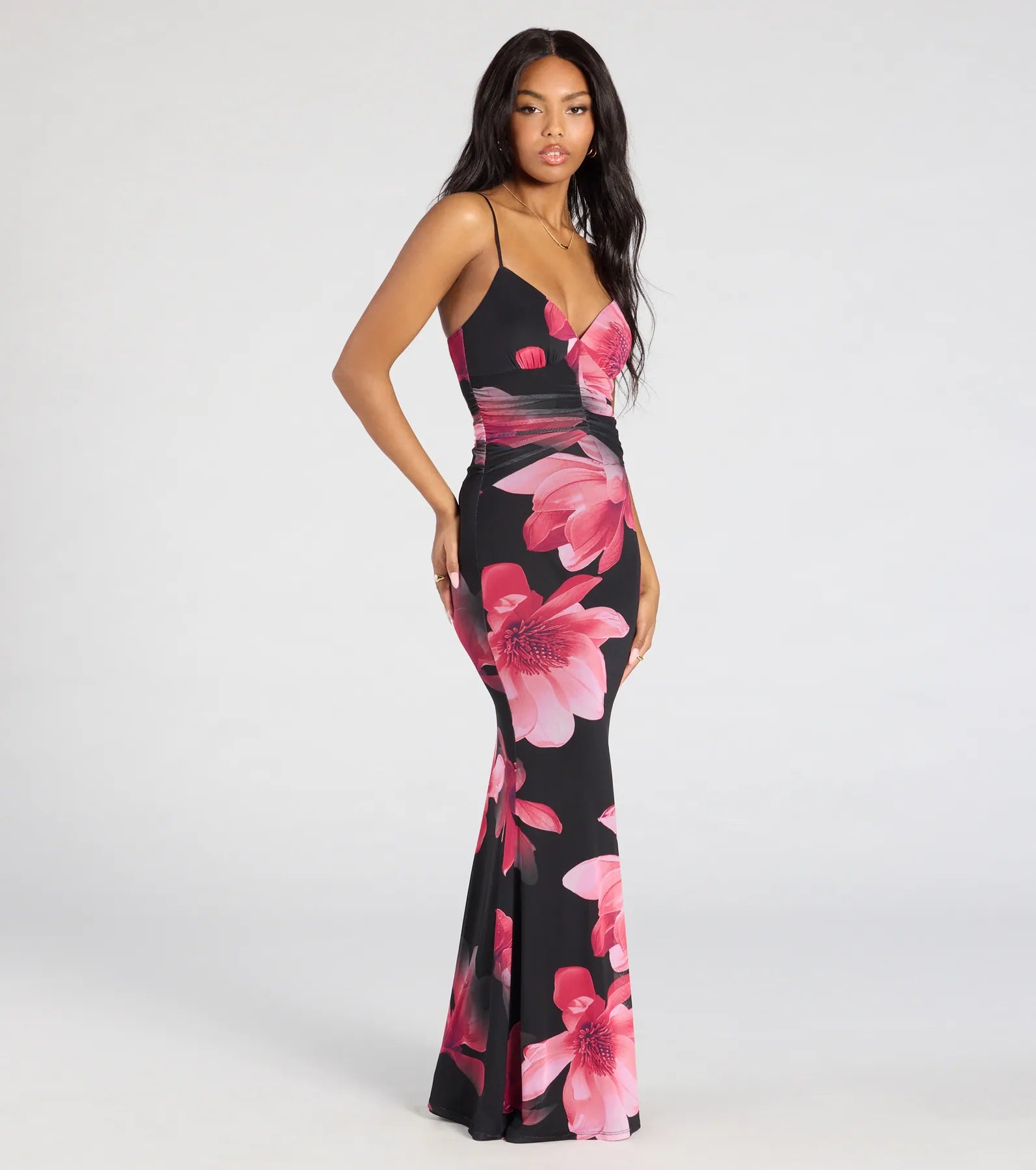 Ultimate Vacay V-Neck Floral Maxi Dress