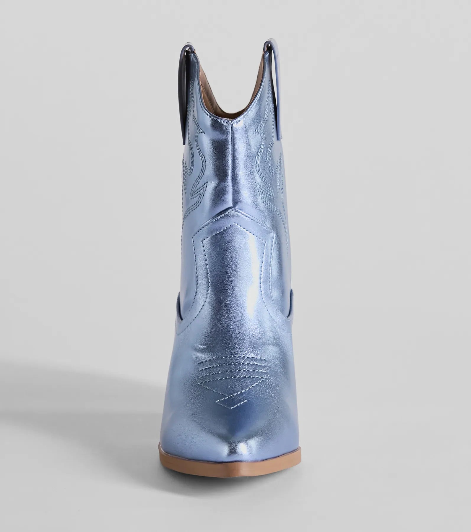 Ultimate Glow Up Cowgirl Metallic Booties