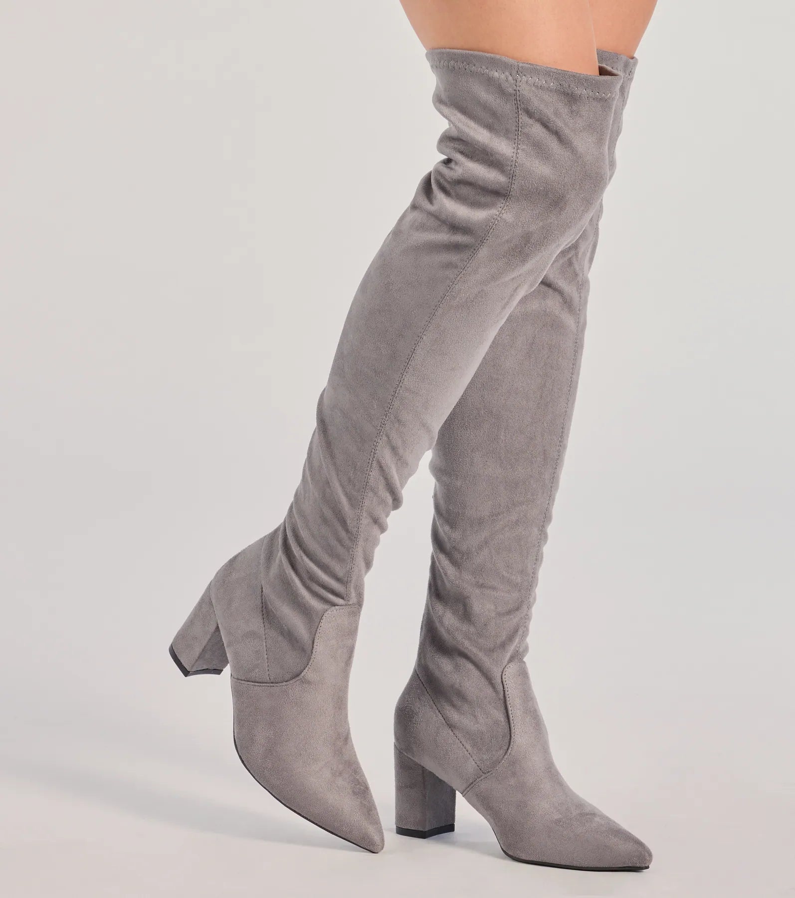 Premium Faux Suede Over-The-Knee Boots - Ultimate Style & Comfort