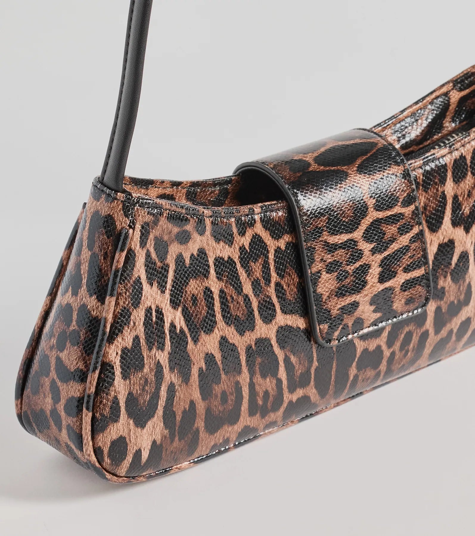 Ultimate Wild Cutie Leopard Faux Leather Shoulder Bag