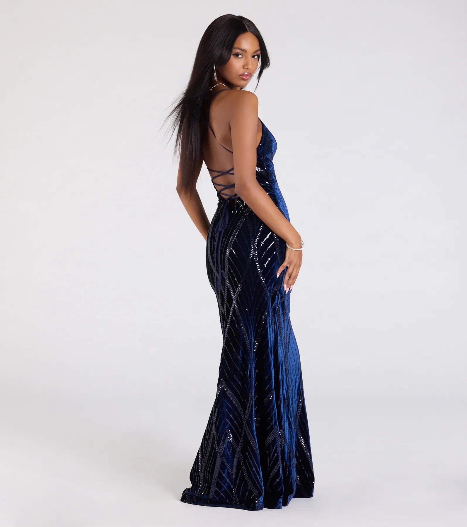 Ultimate Gisele Sequin Velvet Mermaid Dress – Luxe Glamour Redefined
