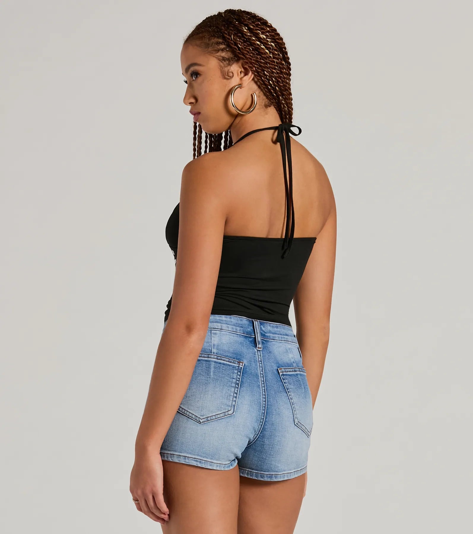 Premium Halter V-Neck Crop Top - Ultimate Summer Style