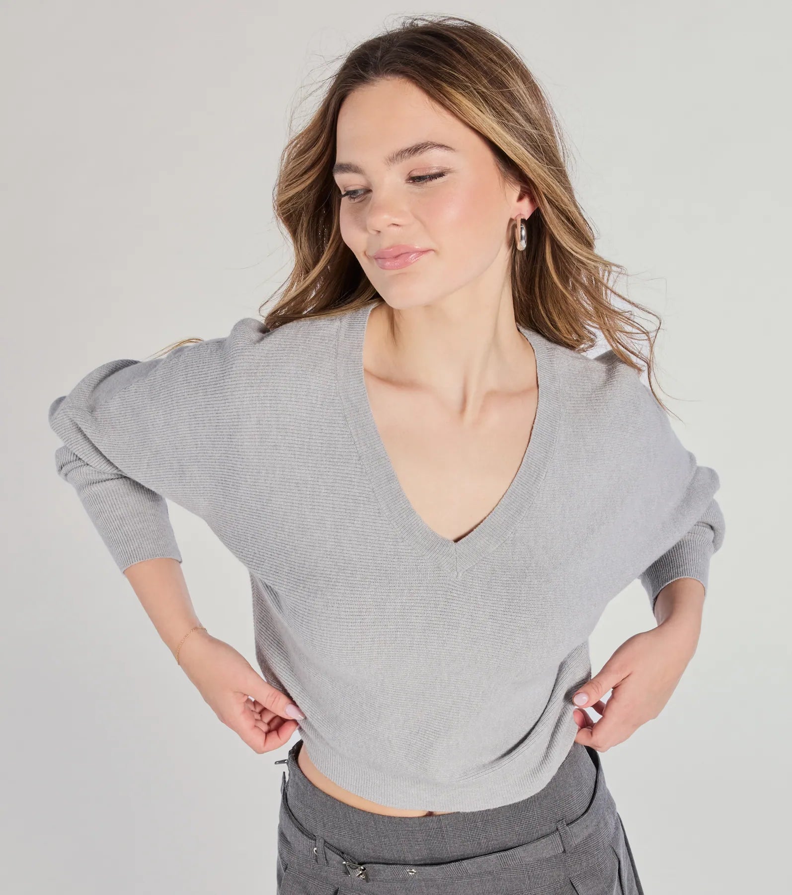 Ultimate Comfort Ribbed V-Neck Sweater