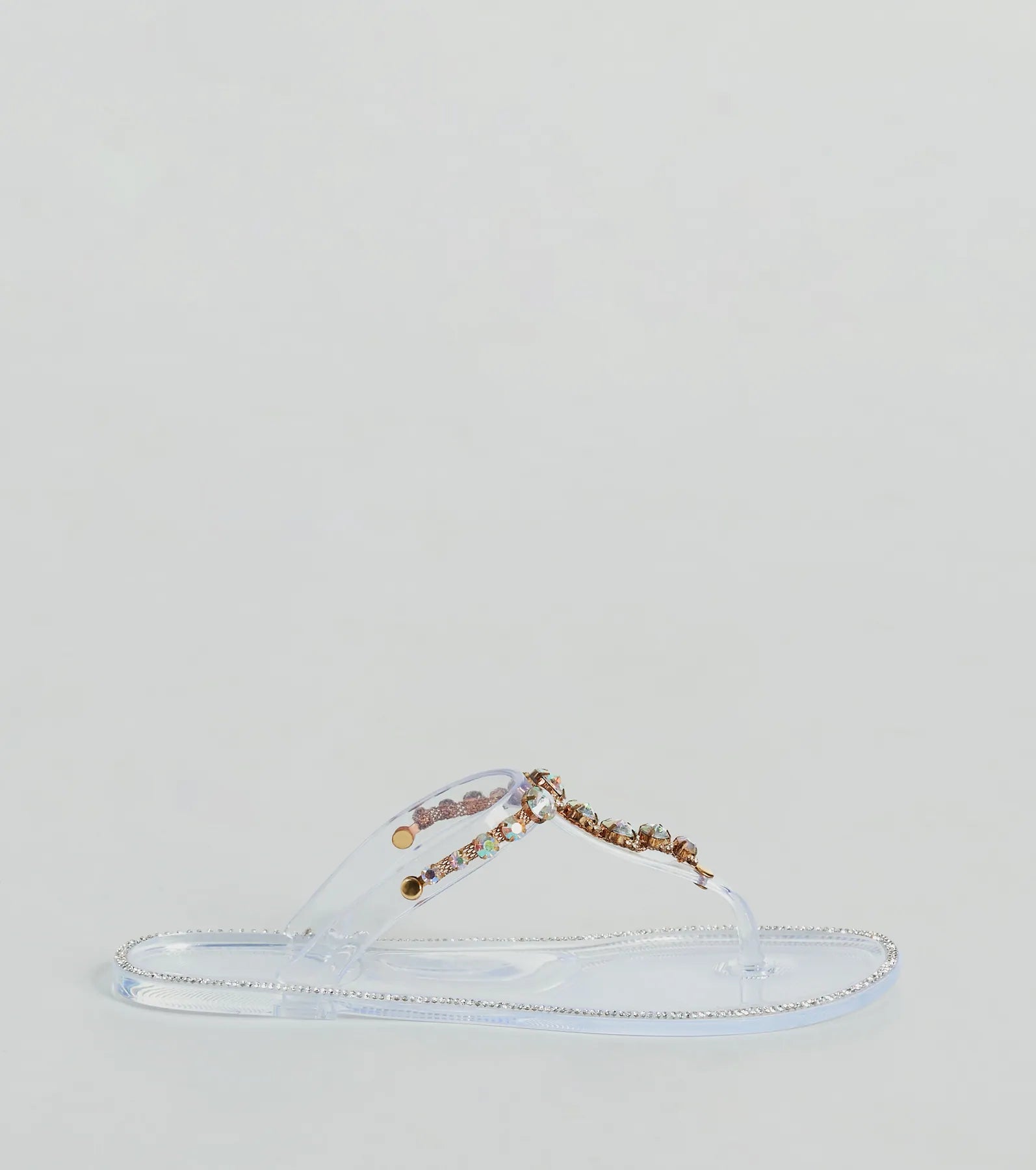 Premium Glam Gemstone Jelly Sandals - Ultimate Summer Sparkle