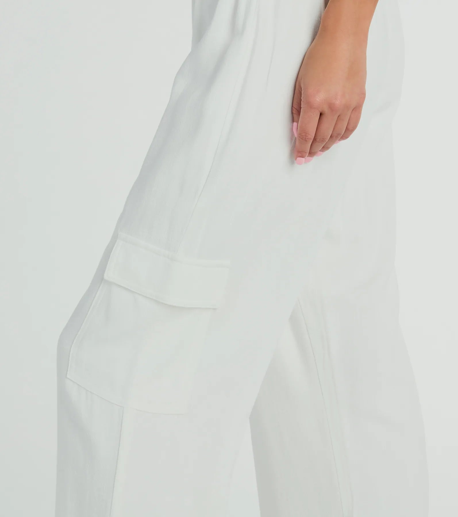 Premium Golden Hour High-Rise Cargo Wide-Leg Linen Pants - Ultimate Comfort & Style