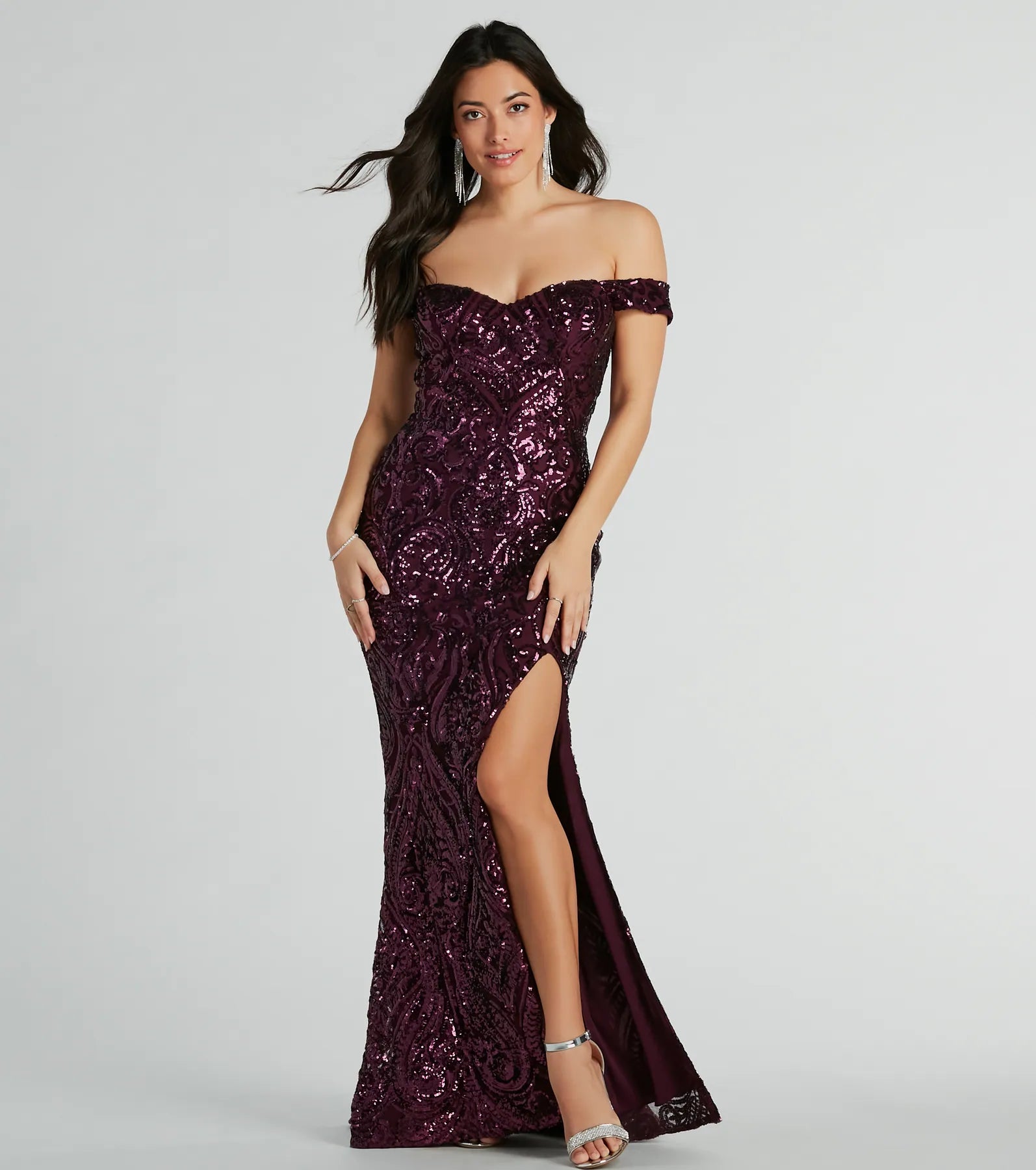 Premium Alanna Sequin Mermaid Gown for Black-Tie Events