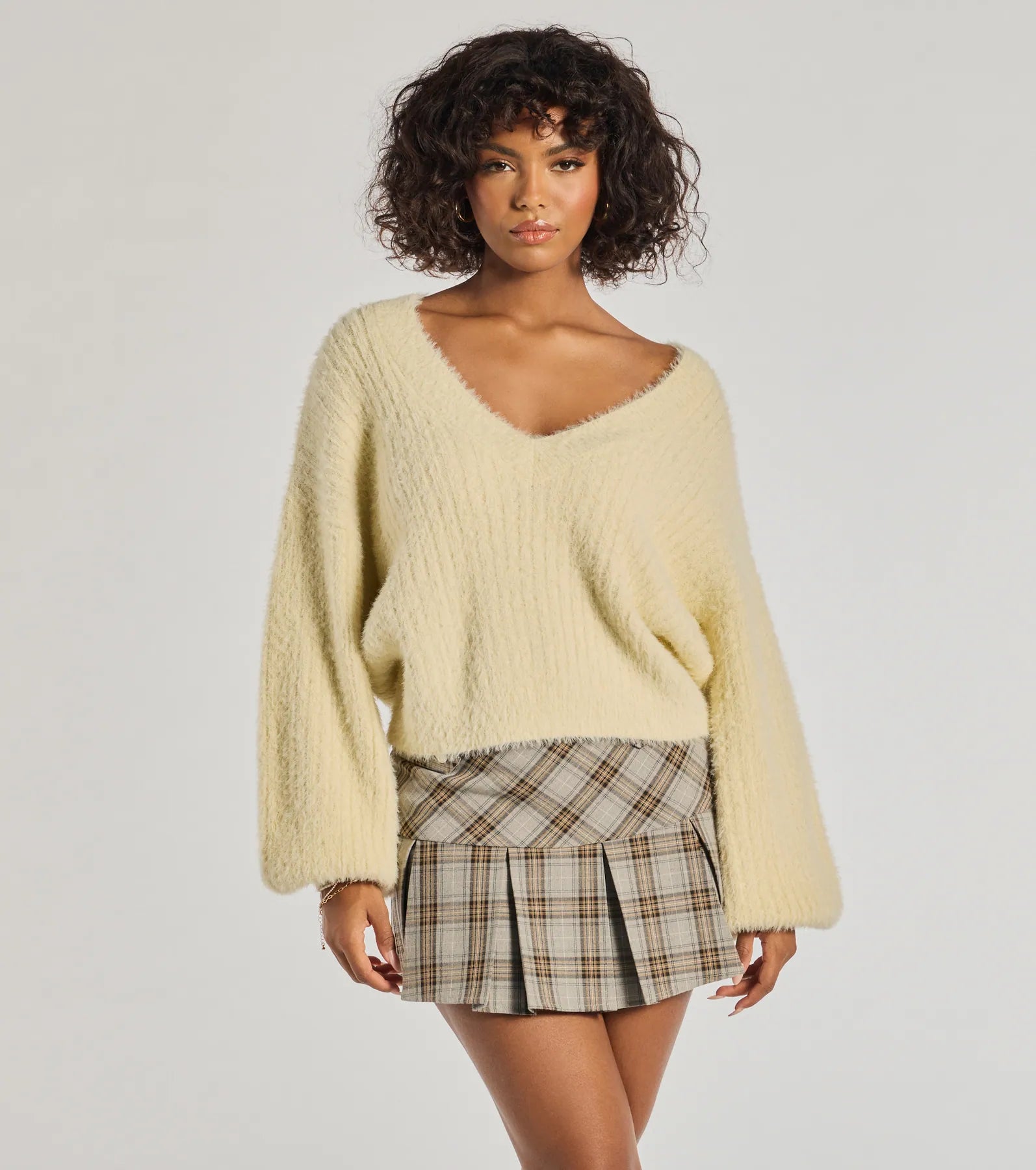 Premium Cuddle Up Eyelash Knit Sweater