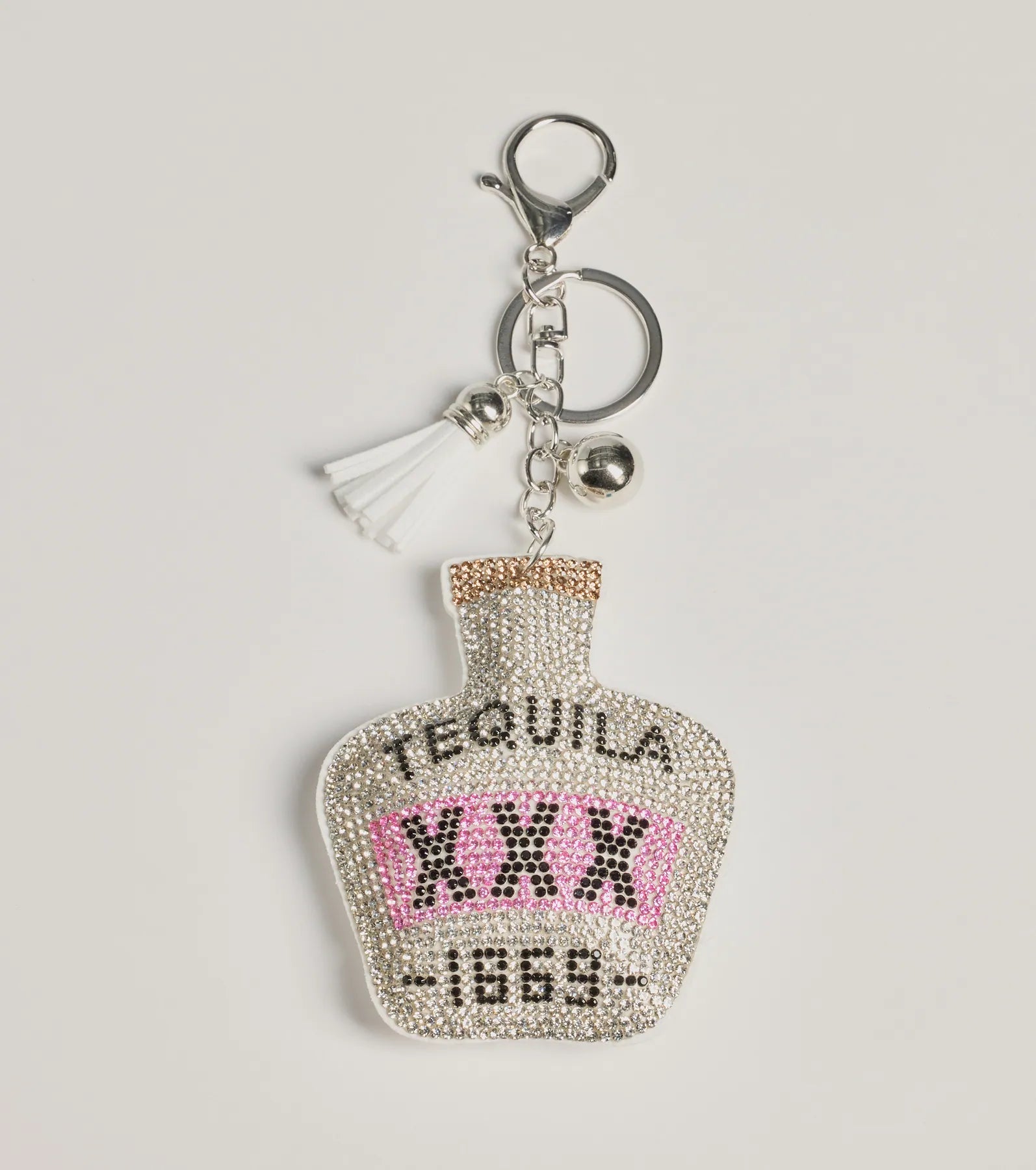 Premium Glitzy Rhinestone Tequila Bottle Bag Charm - Ultimate Style Upgrade