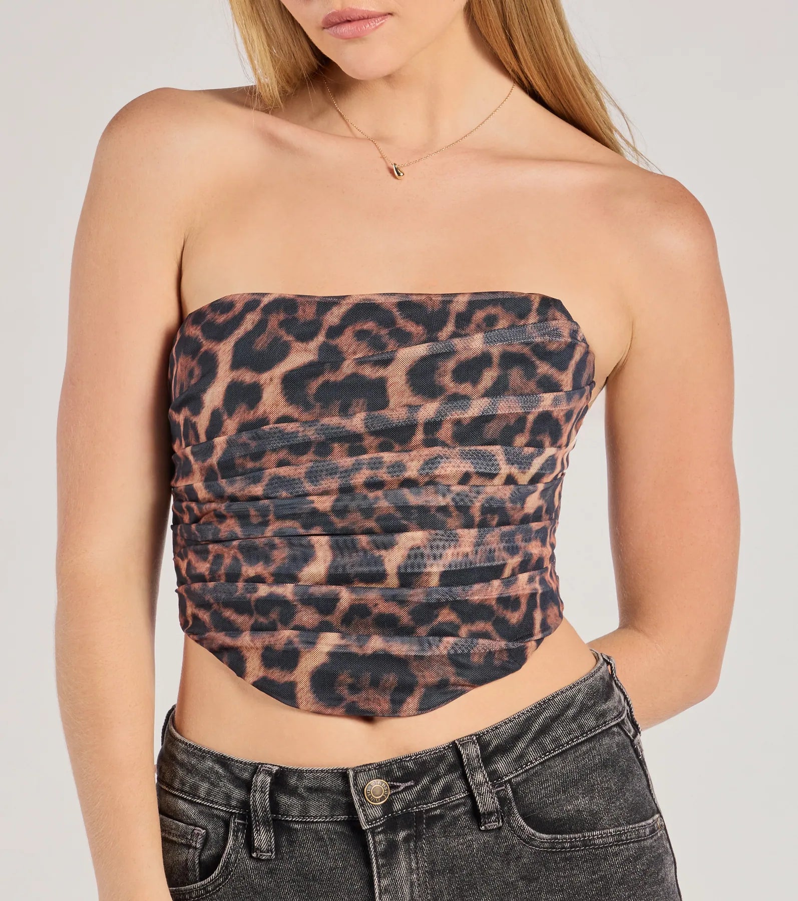 Ultimate Roaring Glam Leopard Print Corset Top