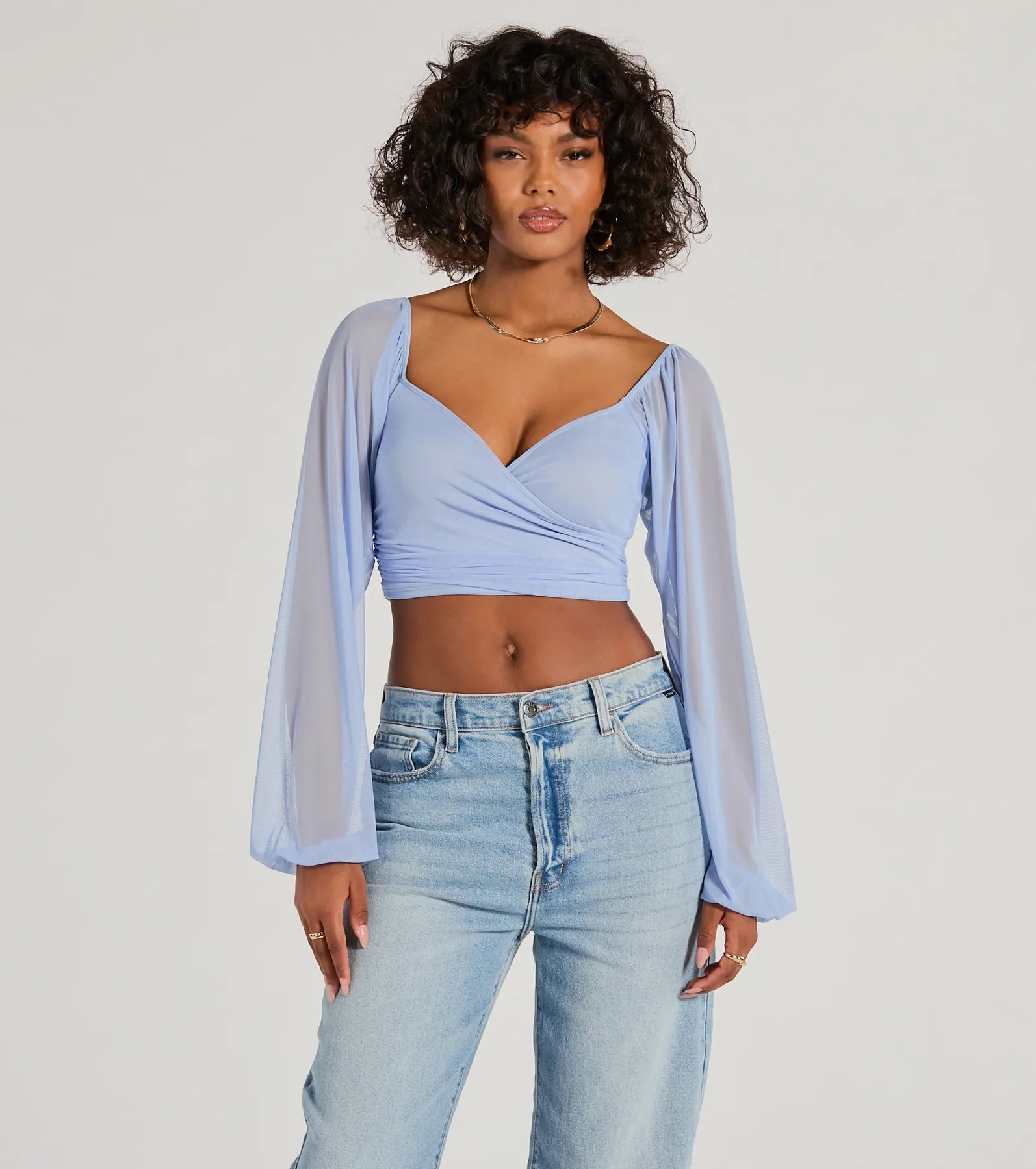 Ultimate Surplice V-Neck Crop Top - Stay Ahead of the Trend