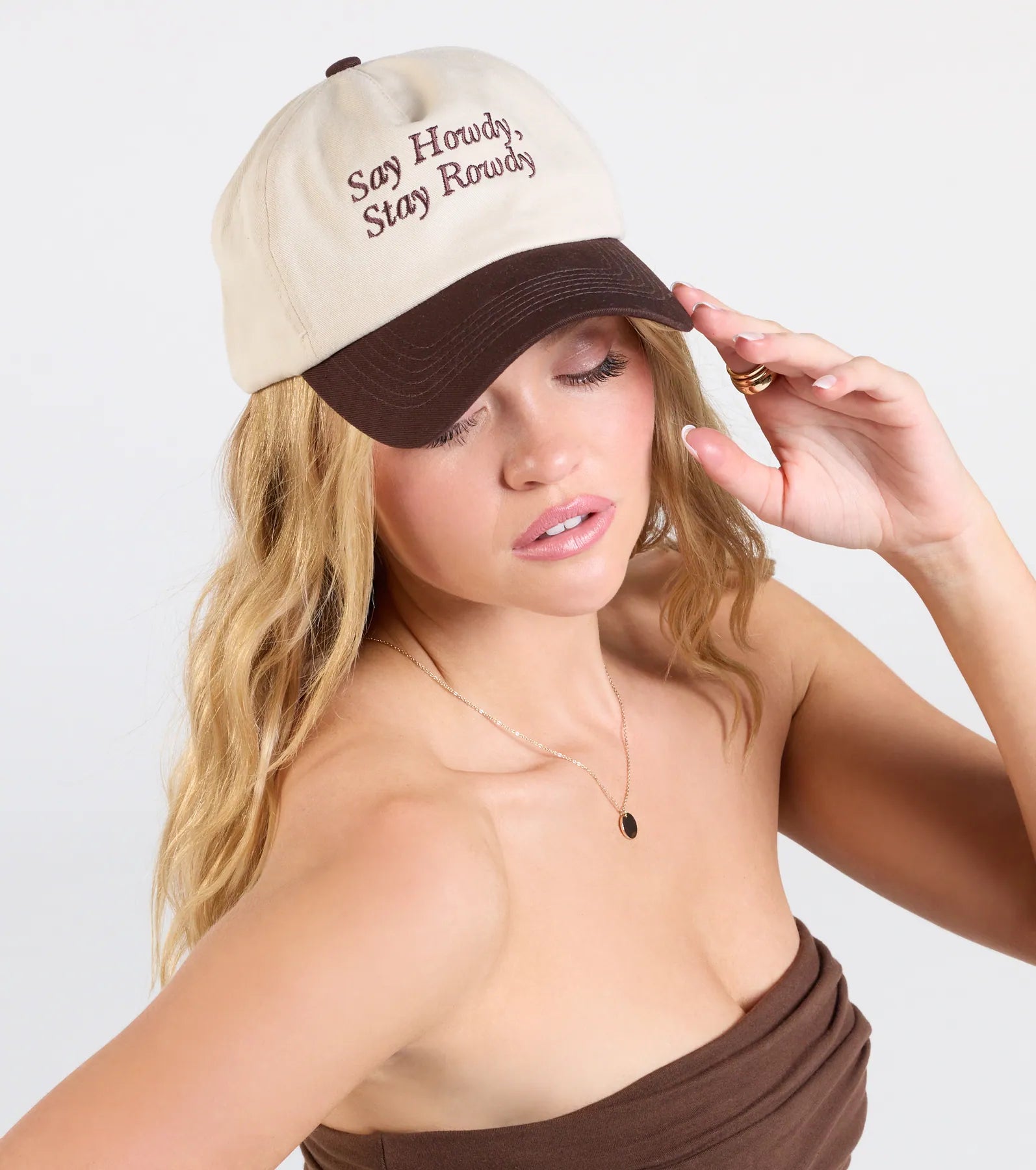 Premium 'Say Howdy, Stay Rowdy' Embroidered Baseball Cap